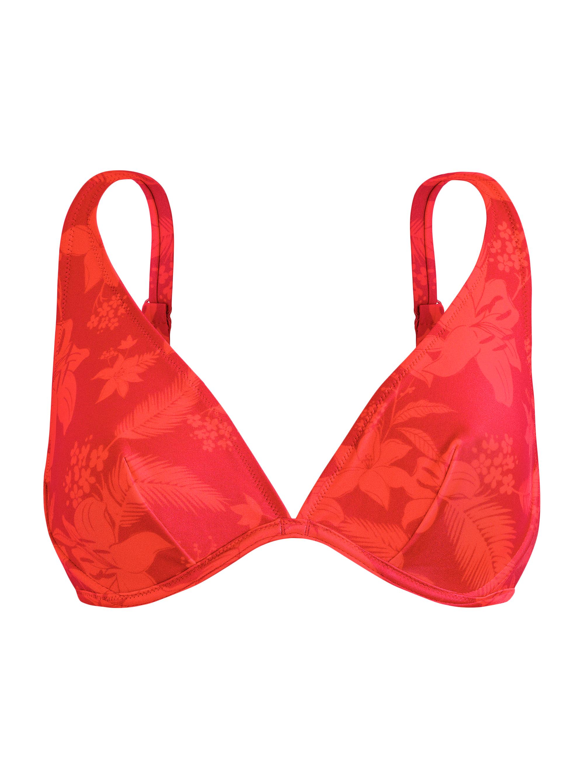 Vilebrequin Women's Flower Power Stretch-Jersey Bikini Top - Lipstick