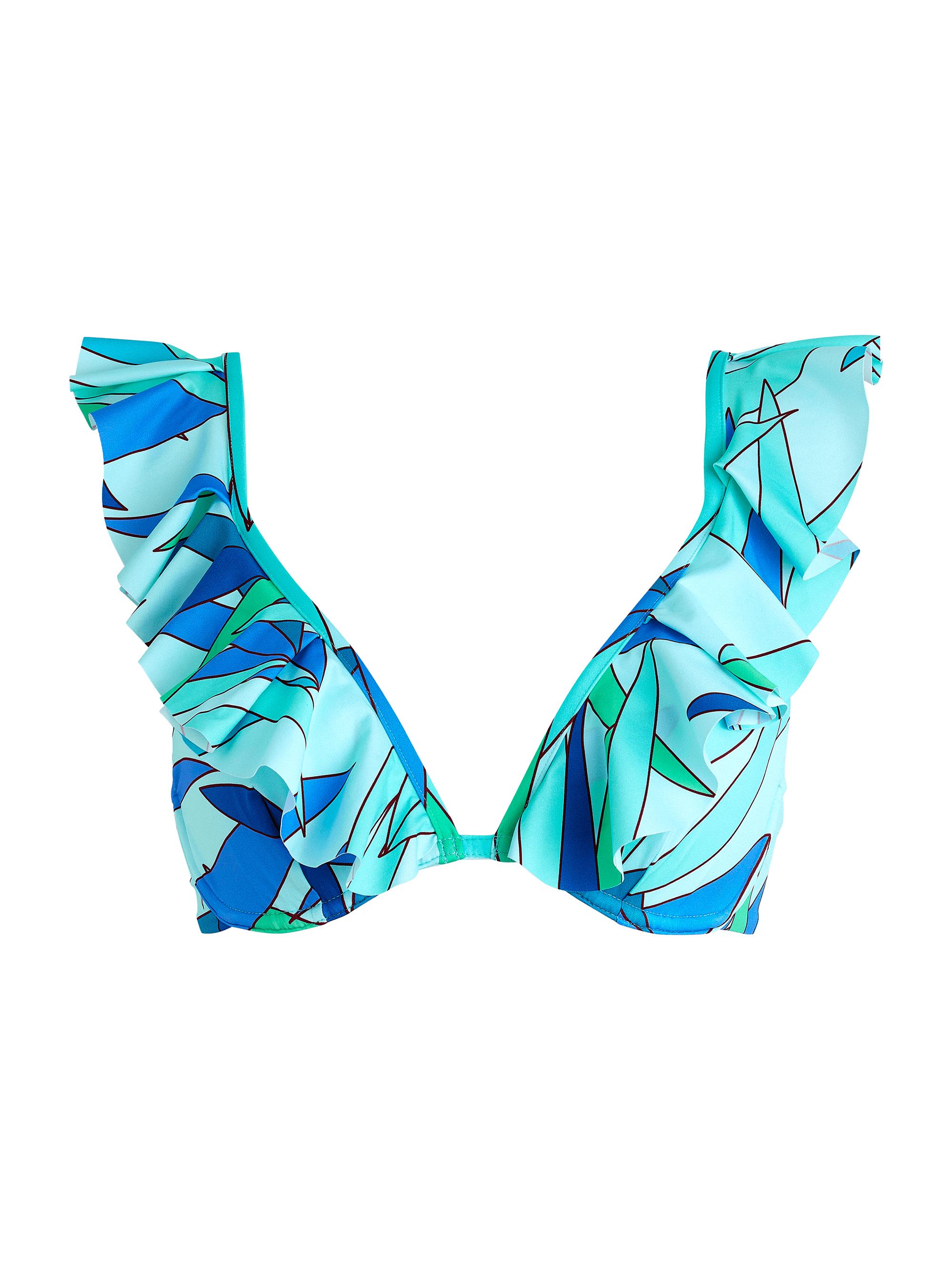 Vilebrequin Women's Abstract-Print Ruffled Underwire Bikini Top - Thalassa