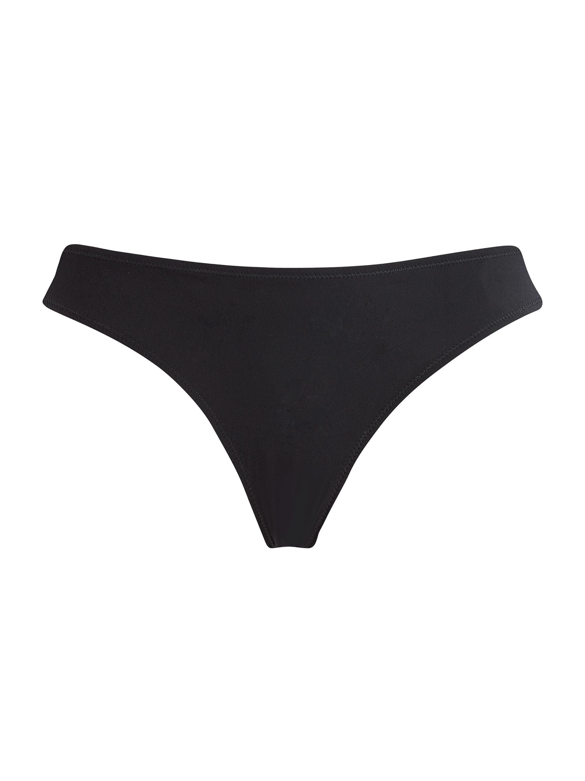 Vilebrequin Women's Stretch Medium Coverage Bikini Bottom - Noir Black