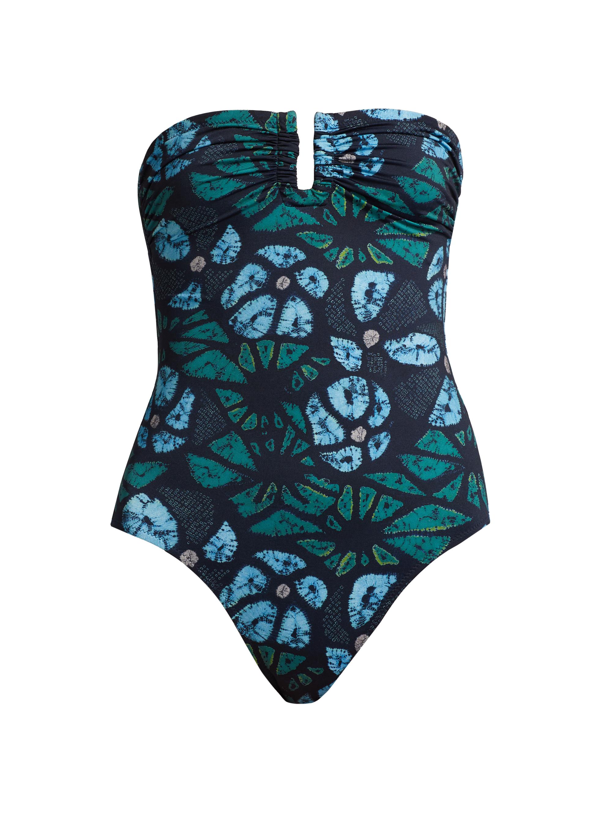 Ulla Johnson Women's Monterey Maillot Abstract Sweetheart One-Piece Swimsuit - Urchin