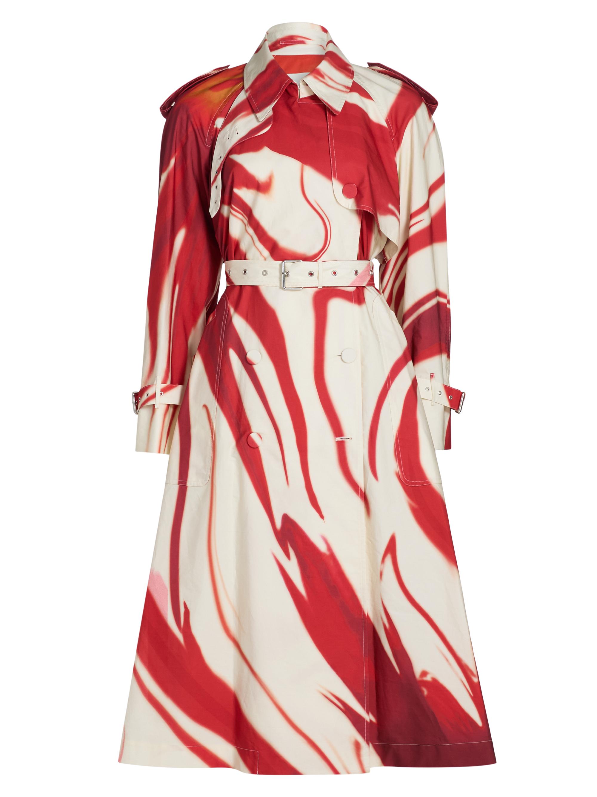 Dries Van Noten Risto Swirl Print Trench Coat | Saks Fifth Avenue