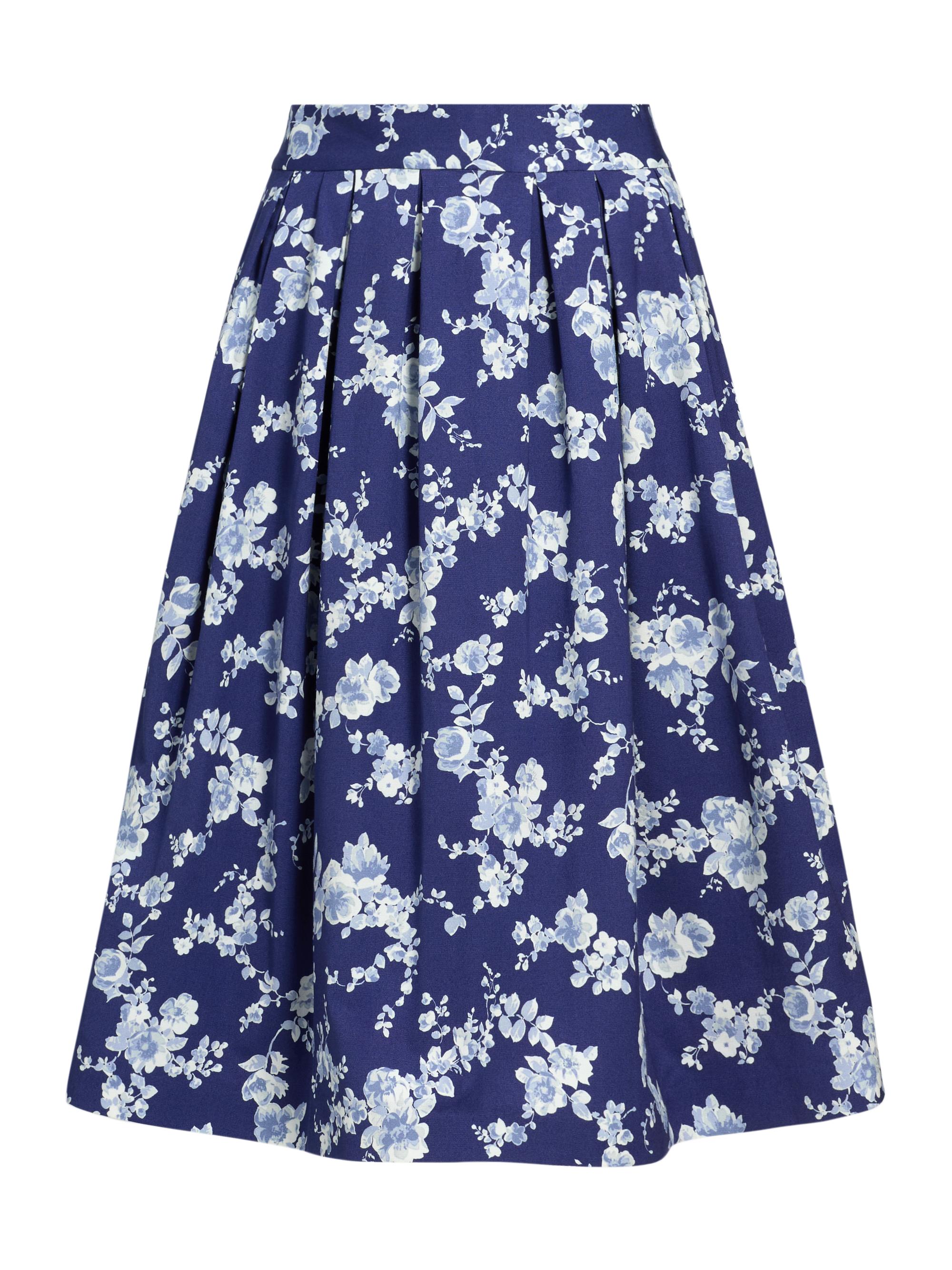 Carolina Herrera Women's Floral Pleated Midi-Skirt - Nautilus Multi