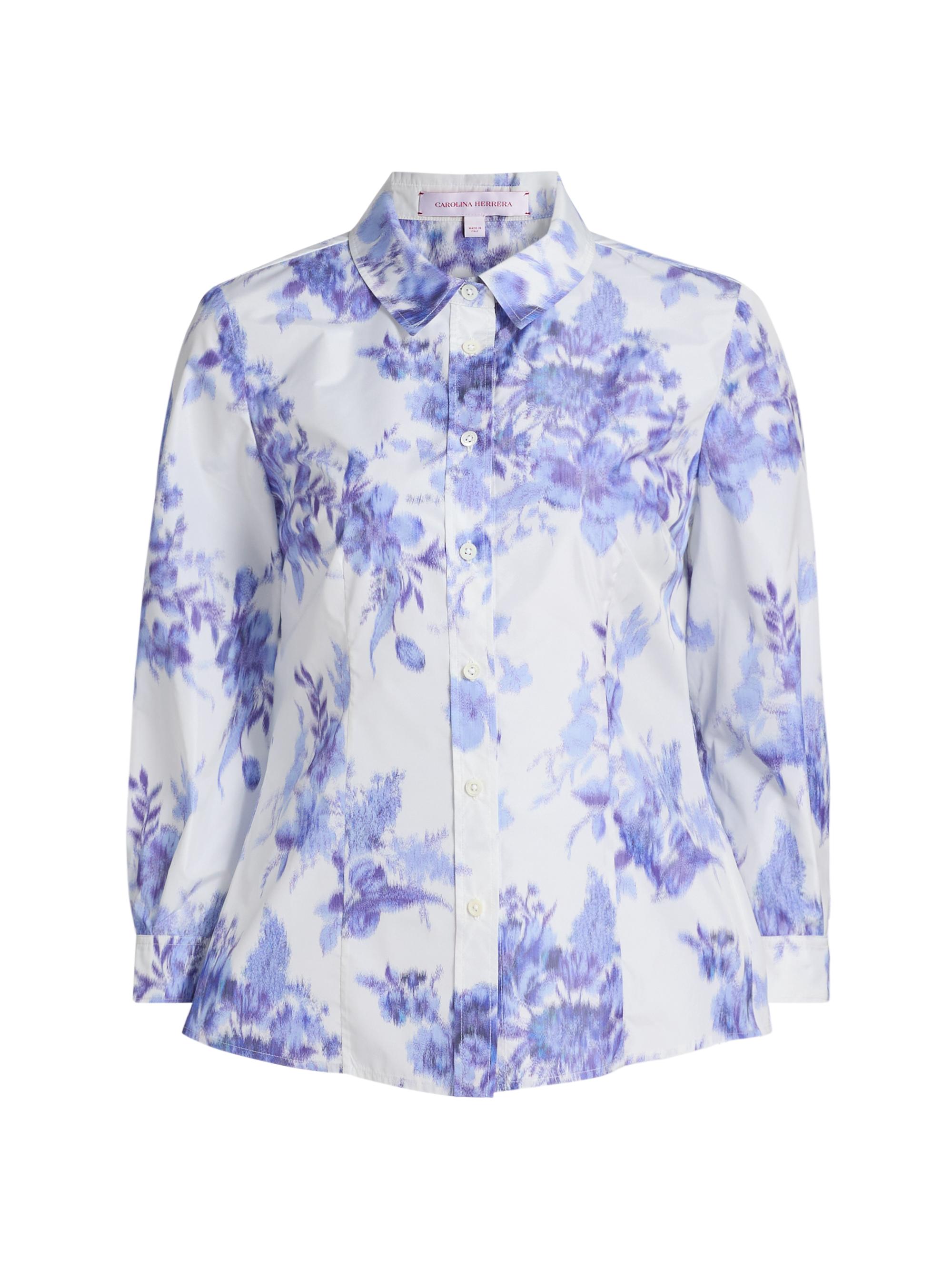Carolina Herrera Women's Icon Floral Blouse -  Blue