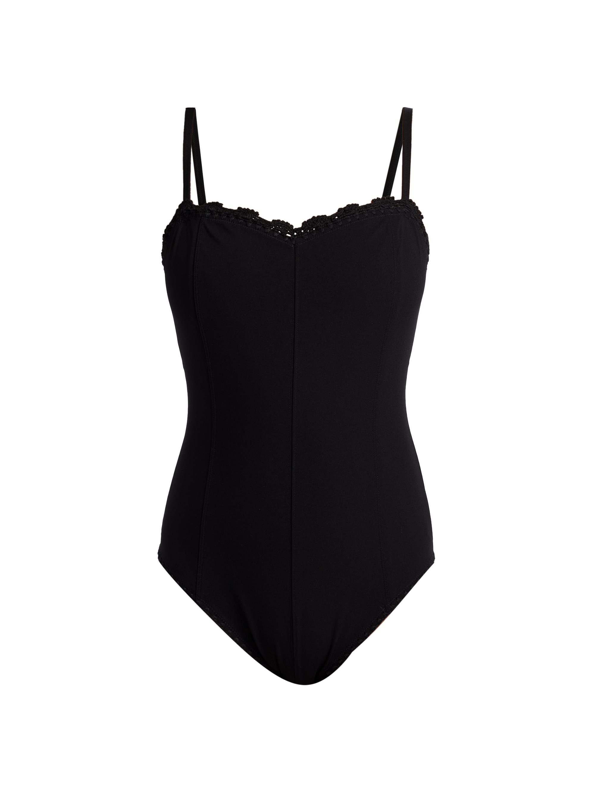 Ulla Johnson Women's Milan Maillot One-Piece Swimsuit - Noir