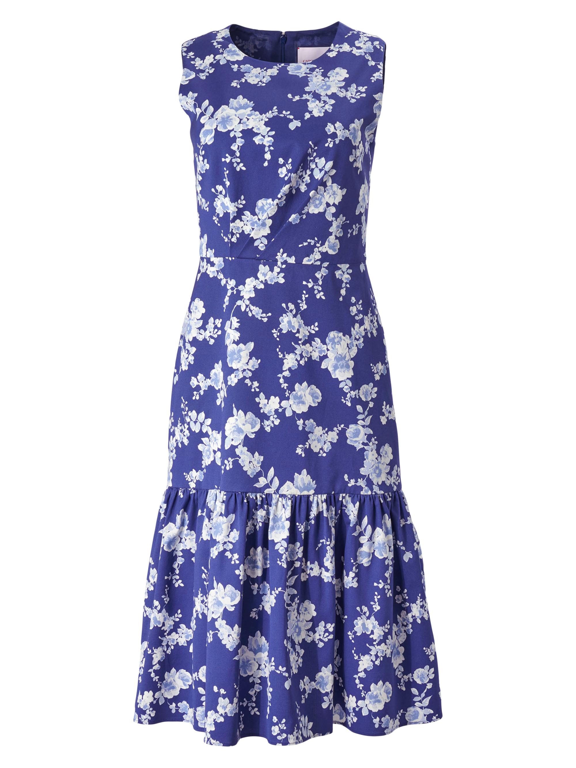 Carolina Herrera Women's Cabana Floral Cotton-Blend Knee-Length Dress - Nautilus Multi