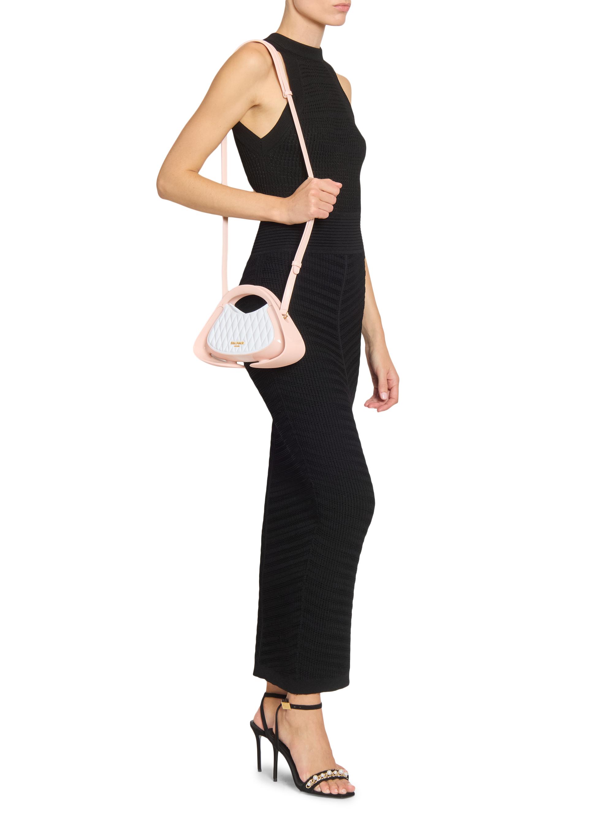 Small Jolie Madame Quilted Faux-Leather Top Handle Bag