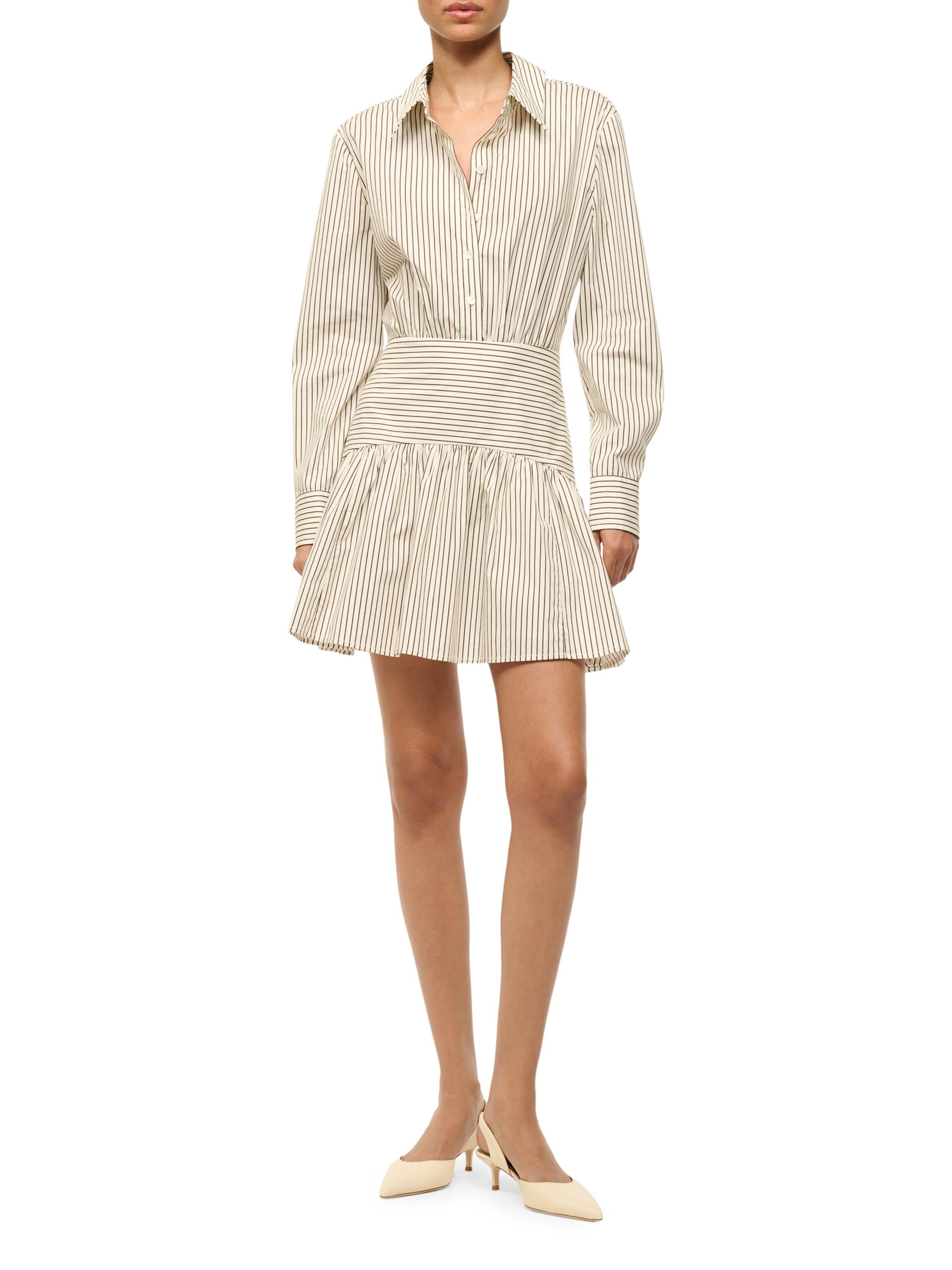 staud millie dress ivory micro stripe staud millie dress ivory micro stripe STAUD, Amelie Dress in Ivory, Size  Medium