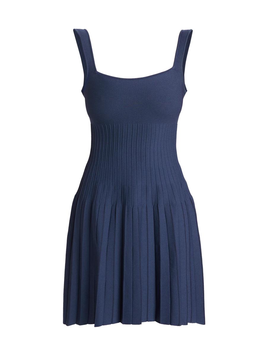 staud ellison rib knit sleeveless midi dress STAUD Ellison Dress Red Rose