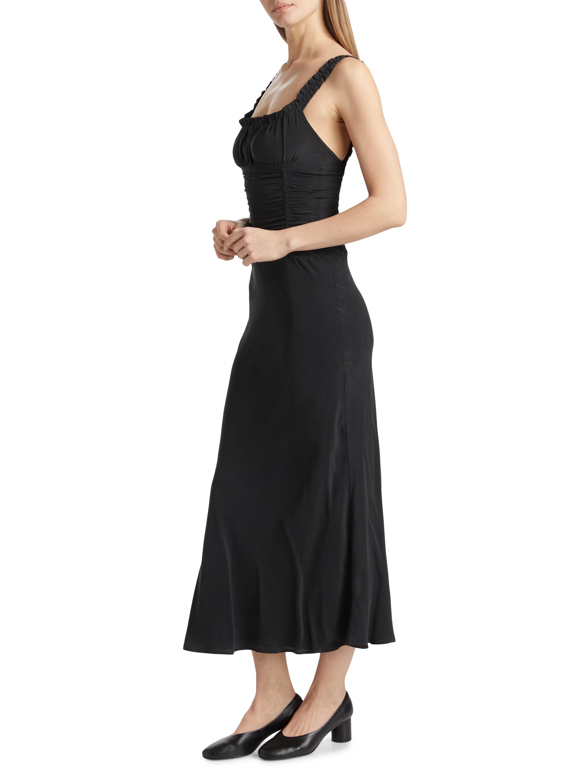 corset maxi dress black Black LACE SATIN MAXI CORSET DRESS Medium / As Shown