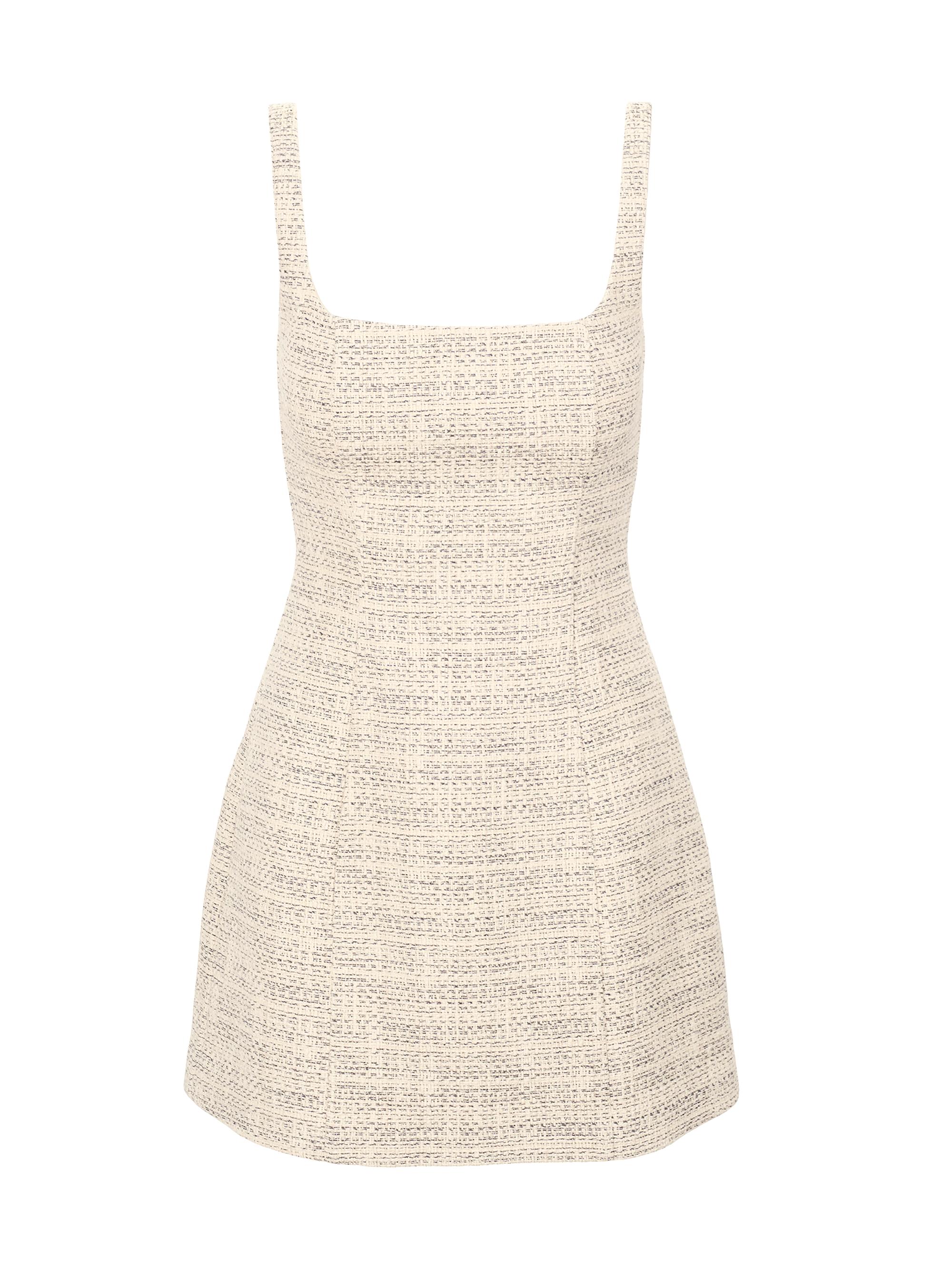 Staud Women's Edie Squareneck Tweed Minidress -  Multi