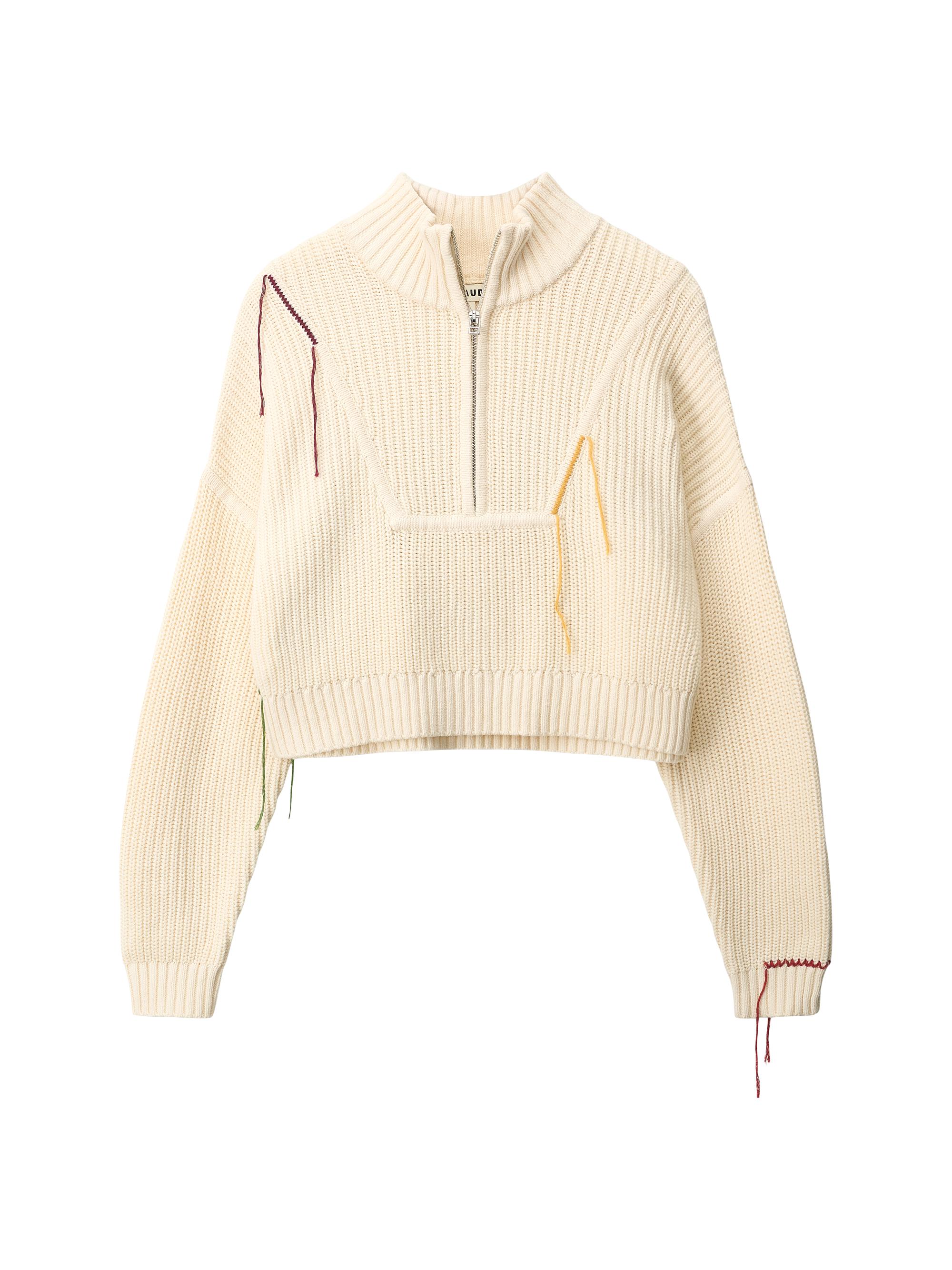 Staud Women's Cropped Hampton Sweater - Jungle Leopard