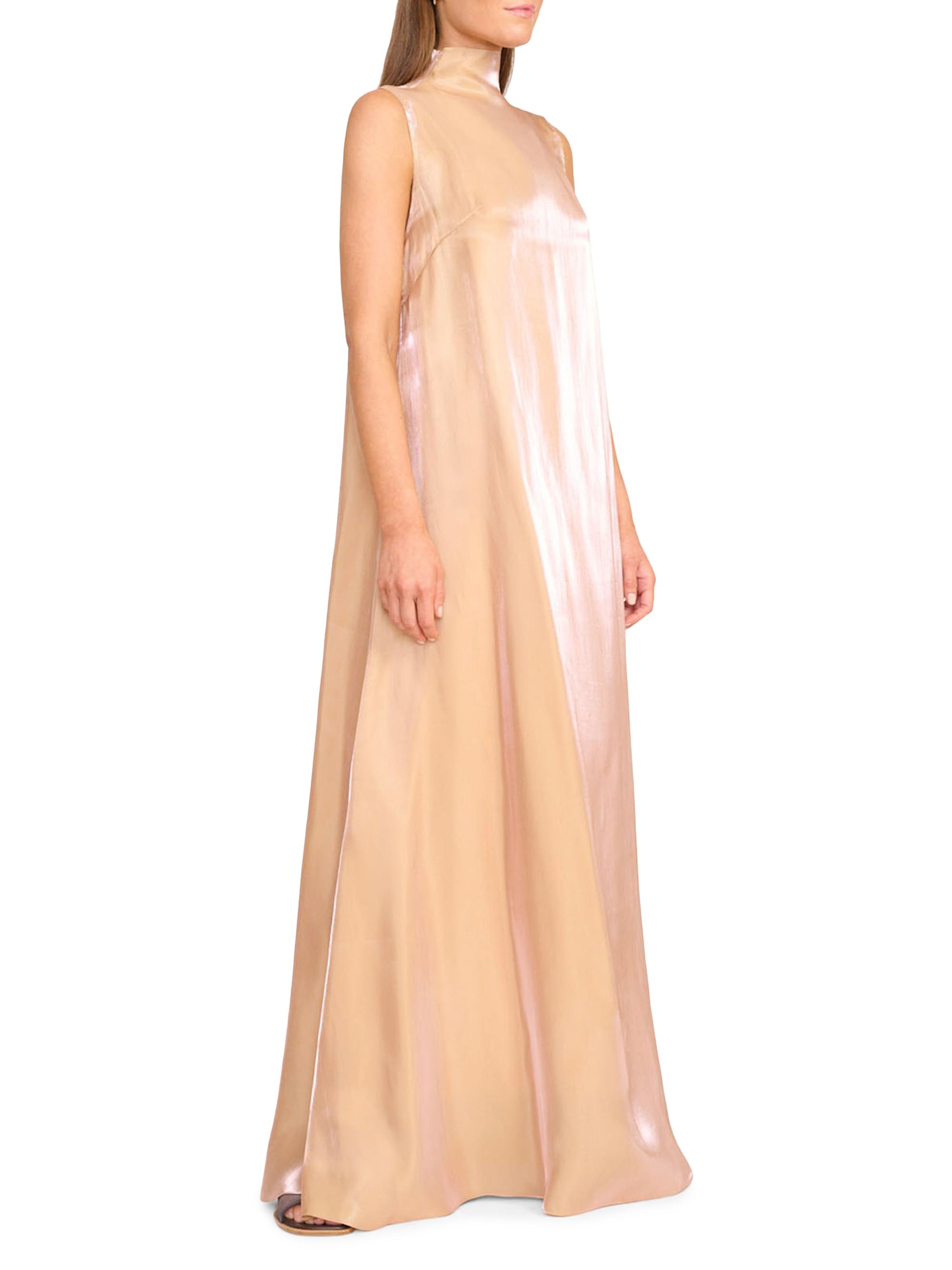 staud araya dress rose gold Staud Araya Sleeveless Gown - Rose Gold 69% Off