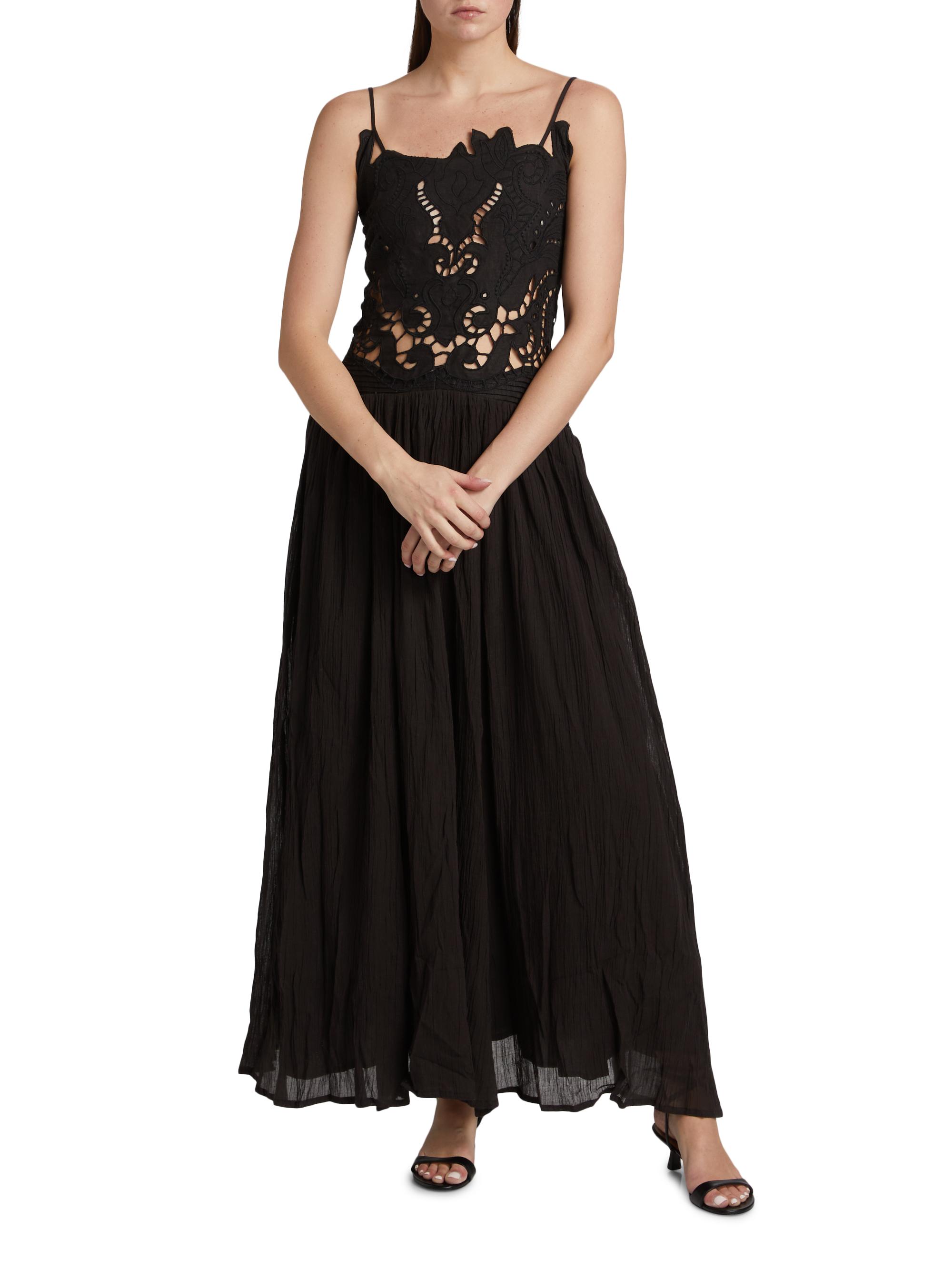 Asuncion Taylor Cotton-Linen Midi-Dress