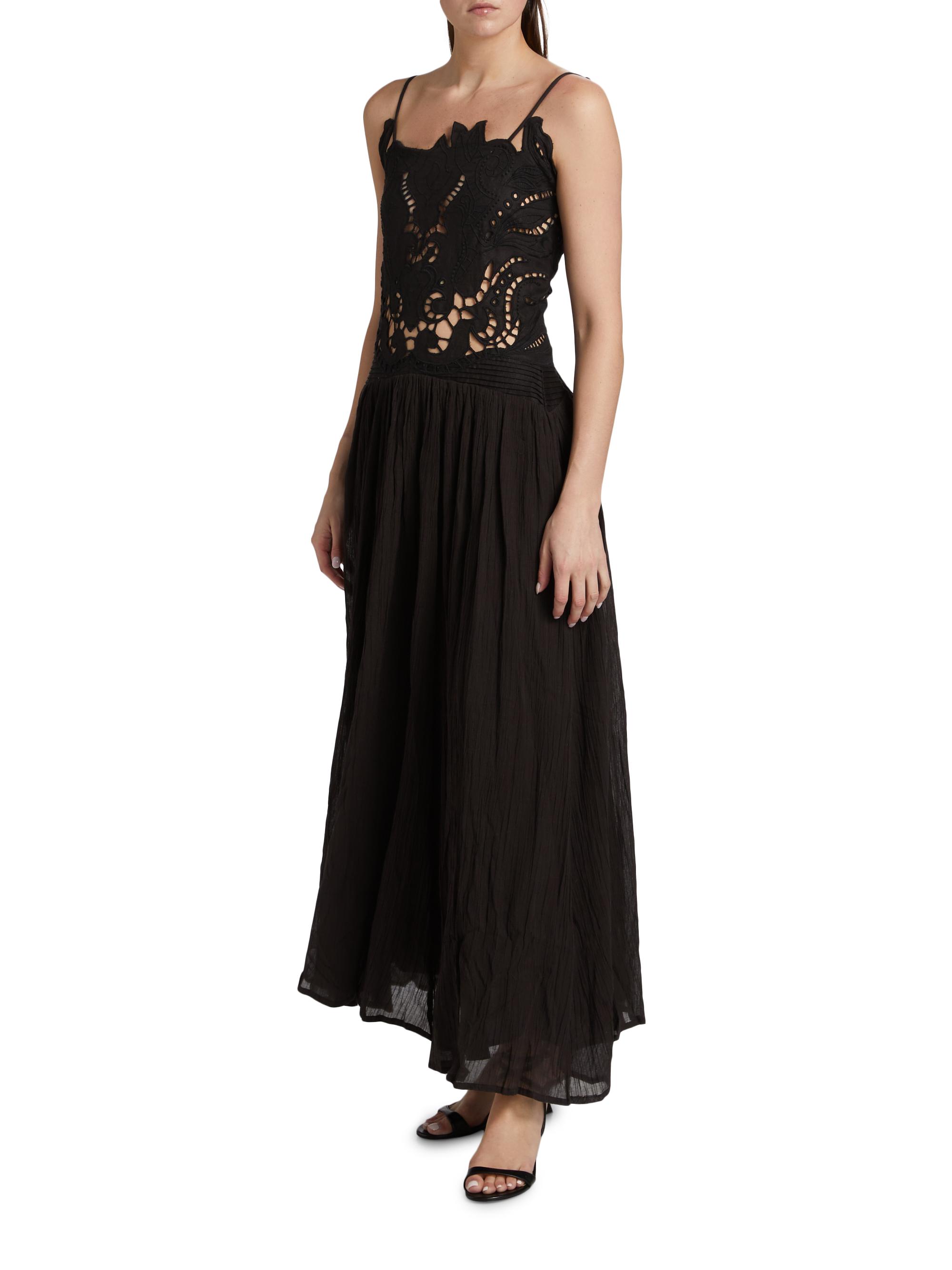 Asuncion Taylor Cotton-Linen Midi-Dress