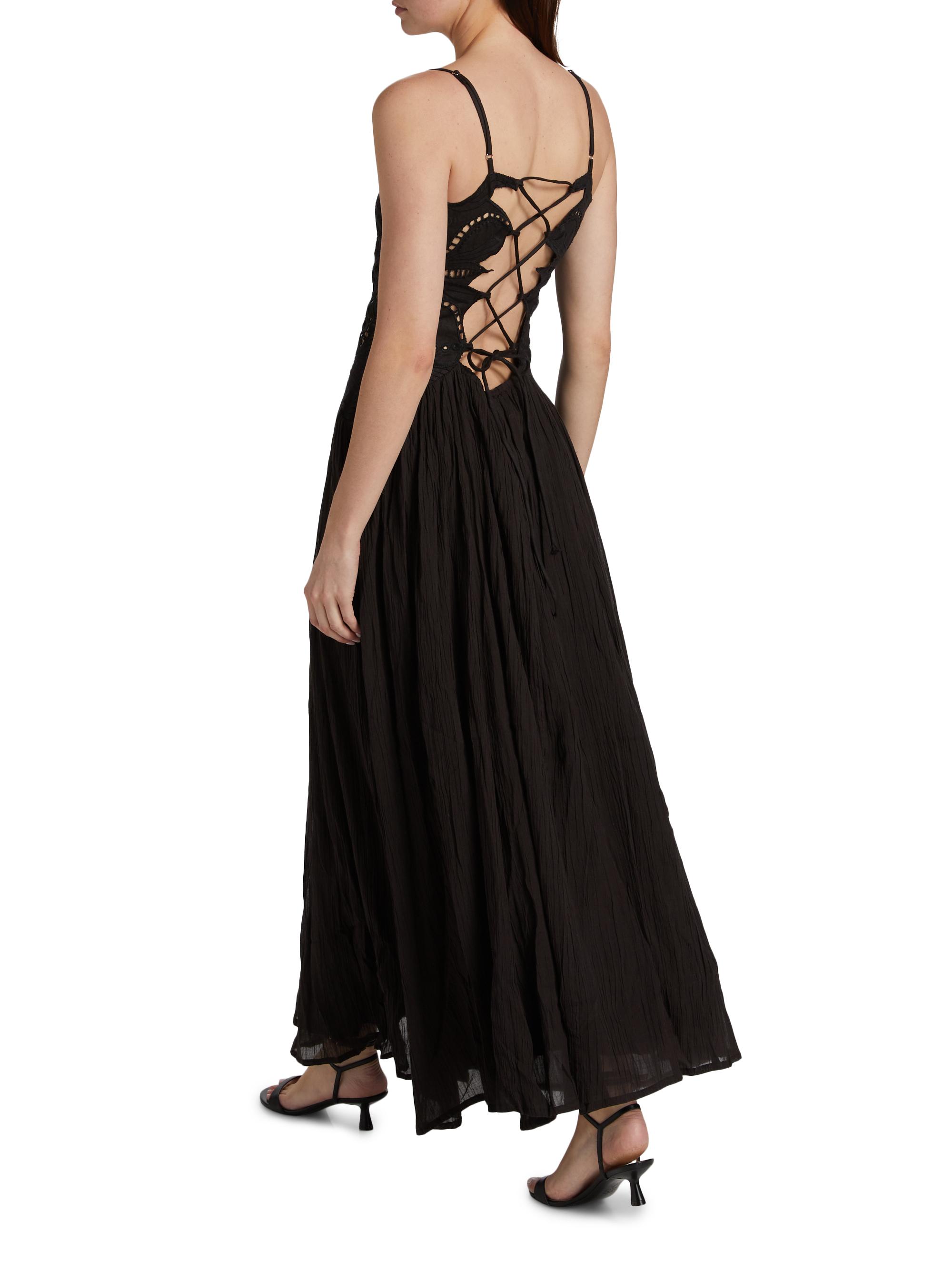 Asuncion Taylor Cotton-Linen Midi-Dress