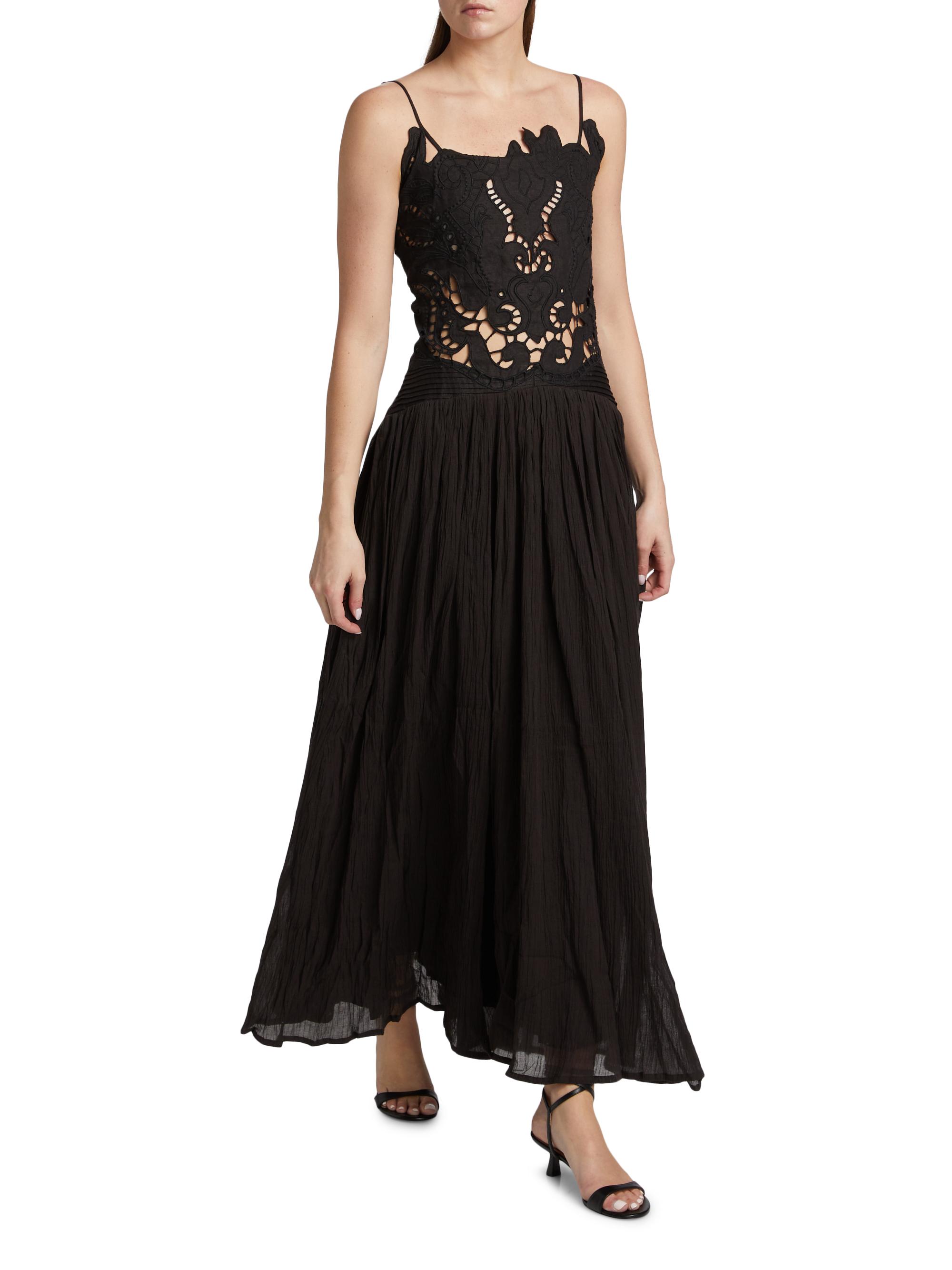 Asuncion Taylor Cotton-Linen Midi-Dress