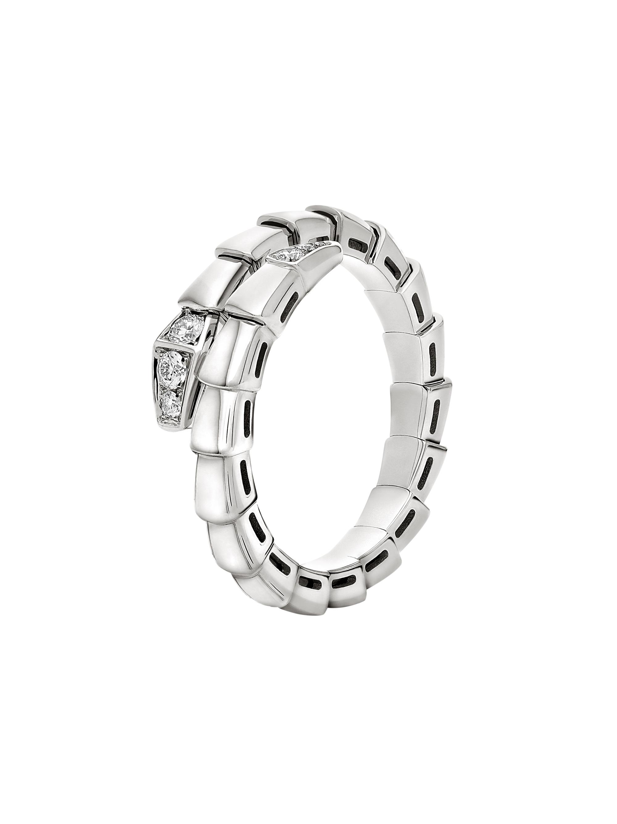 Serpenti Viper 18K White Gold & 0.47 TCW Diamond Bracelet