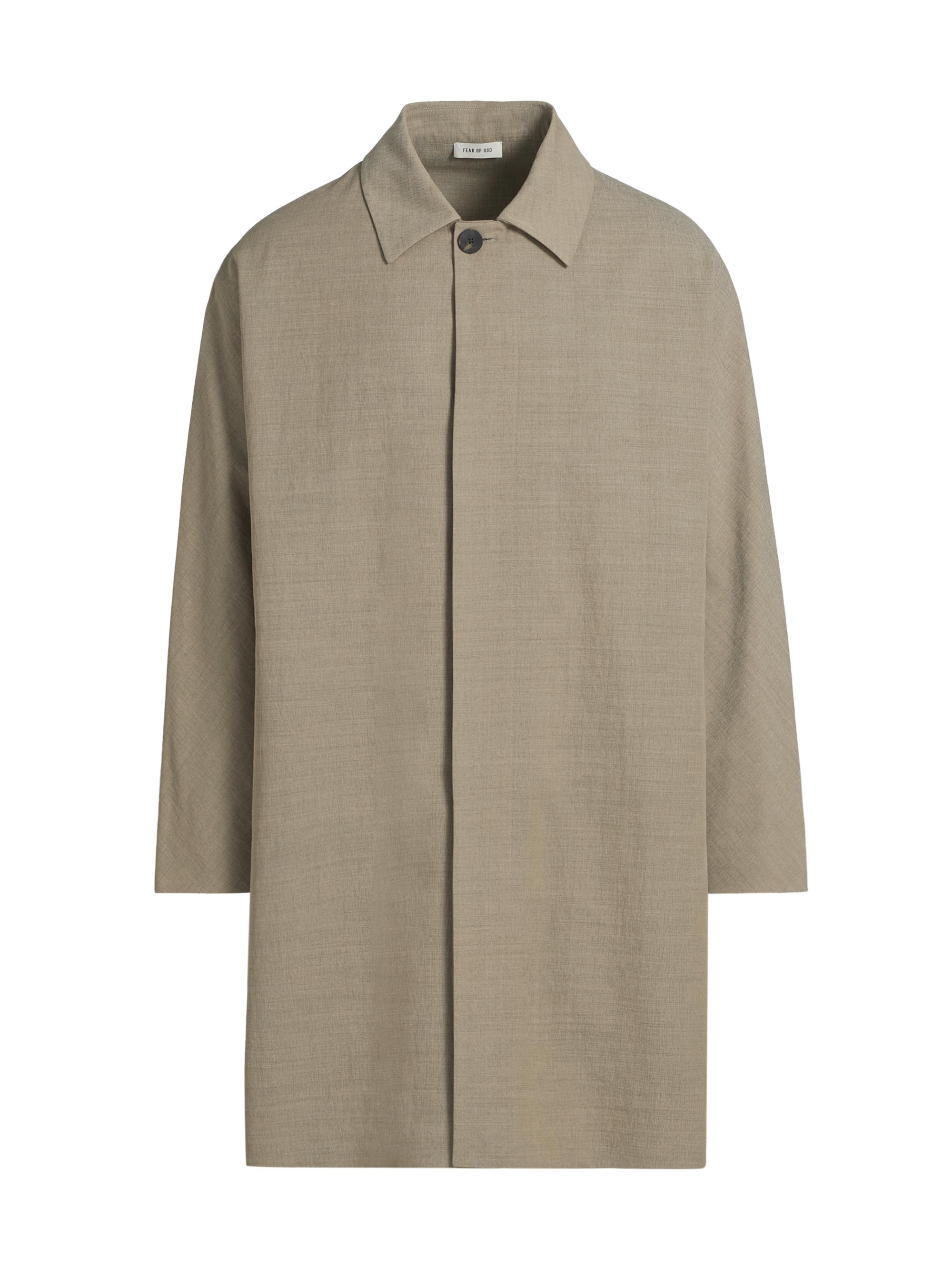 Fear of God Men's Nylon-Wool Car Coat - Melange Beige