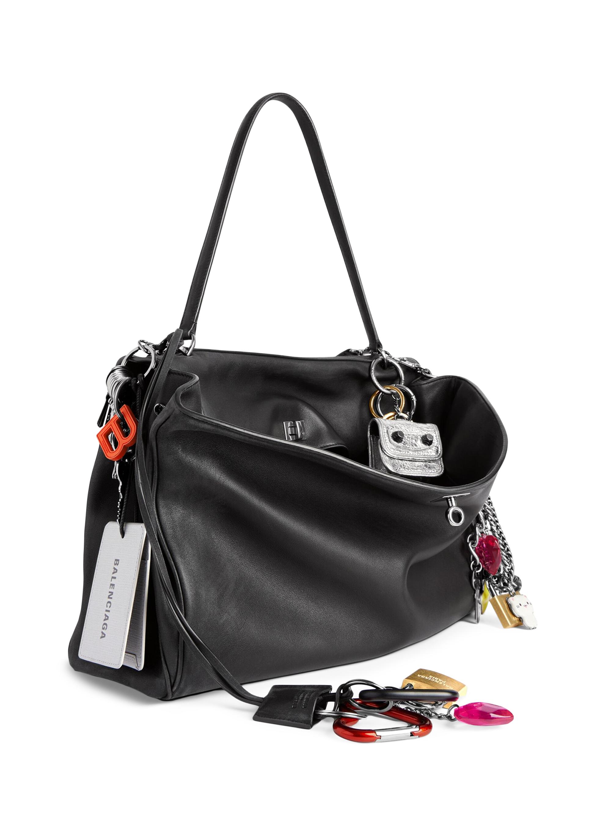 Balenciaga Rodeo Used Effect Large Handbag with Charms | Saks