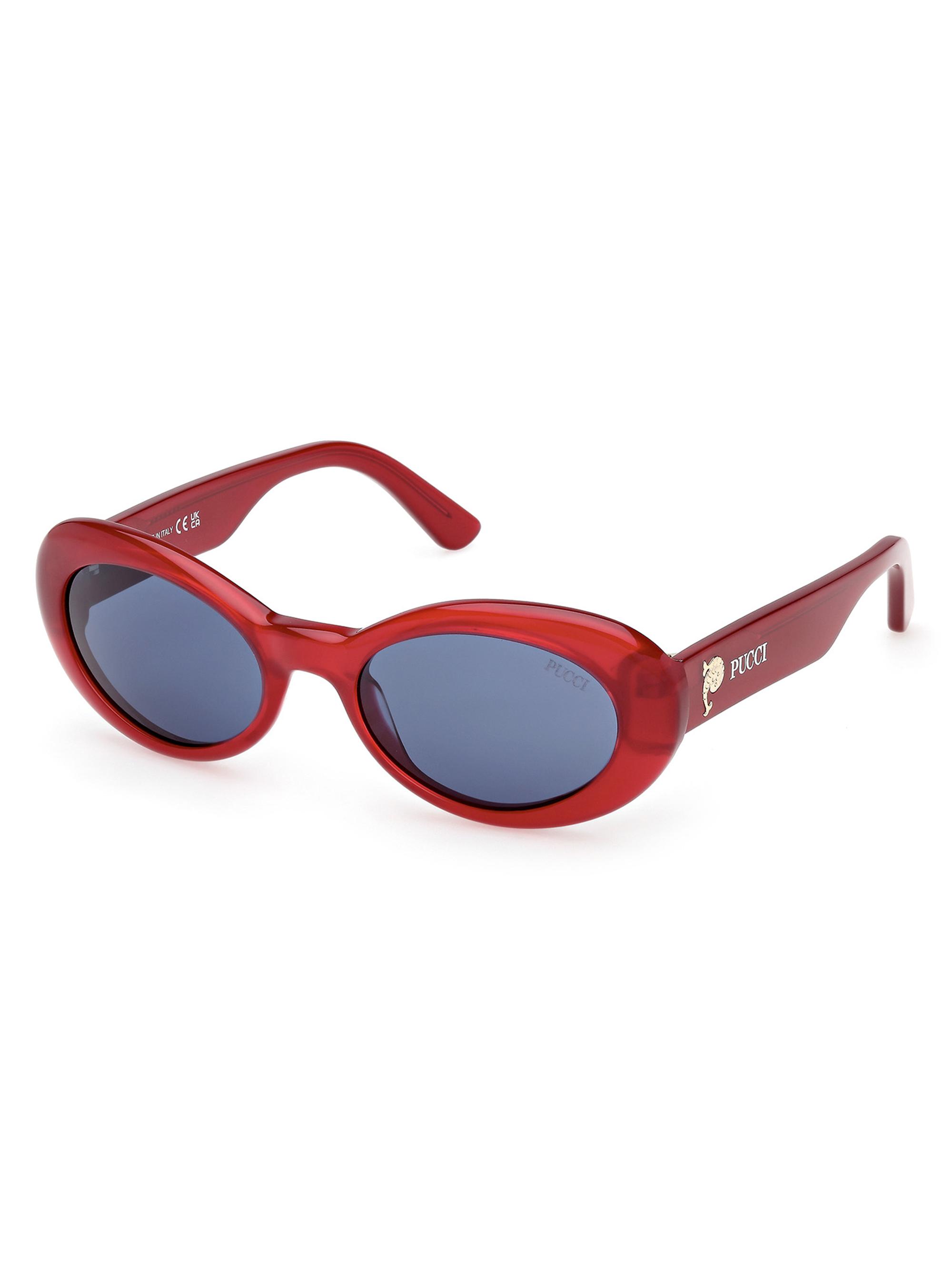 Pucci Women's 53MM Oval Sunglasses - Red Blue
