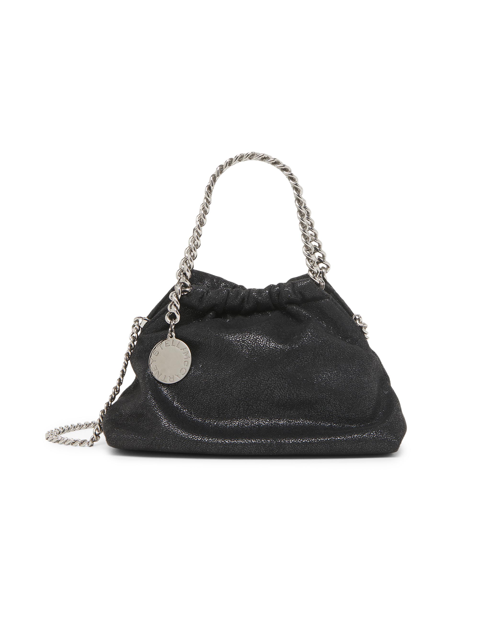 Stella McCartney Mini Falabella Denim Tweed Top Handle Bag