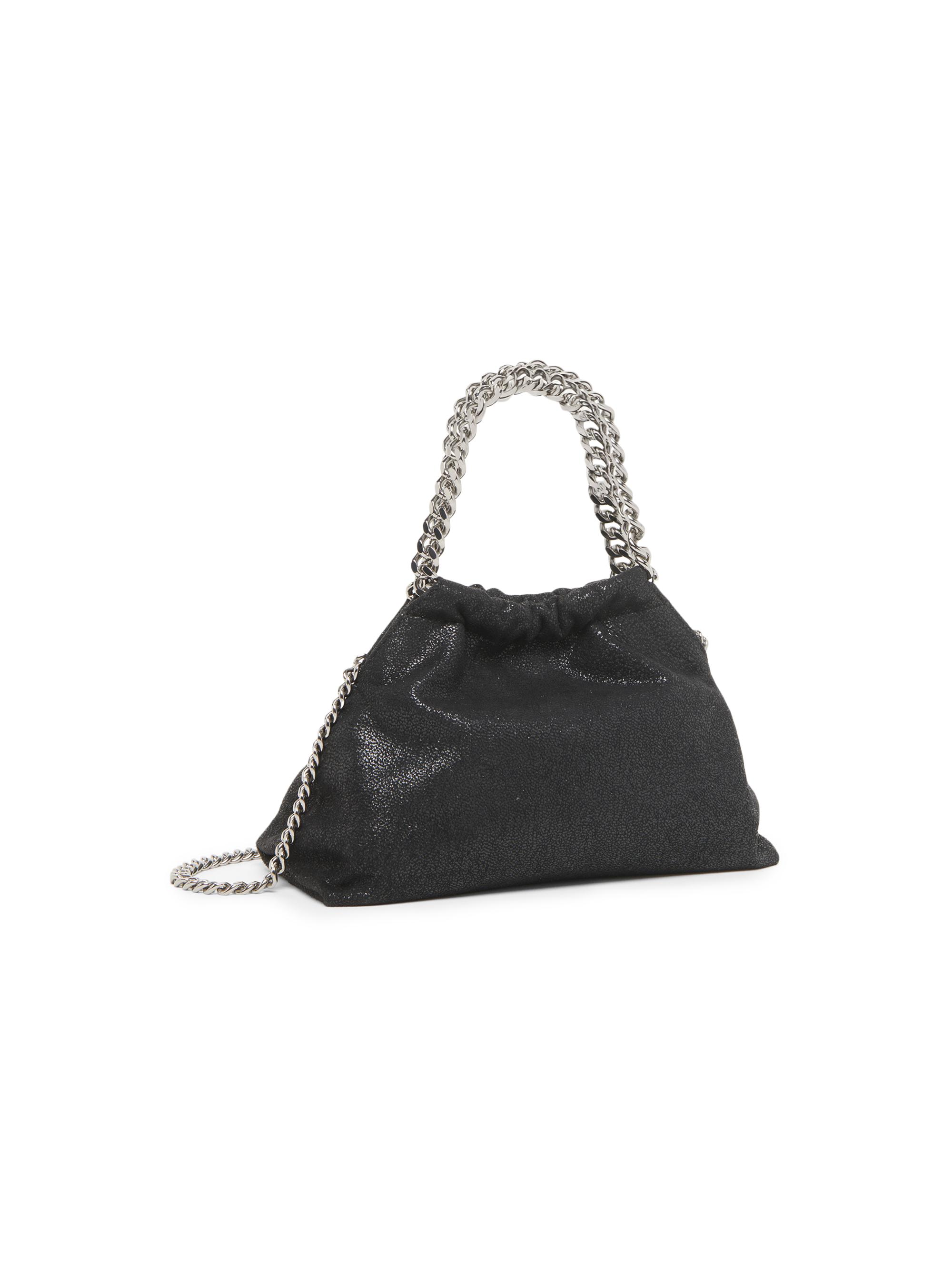 Stella McCartney Mini Eco Shaggy Deer Drawstring Top Handle Bag