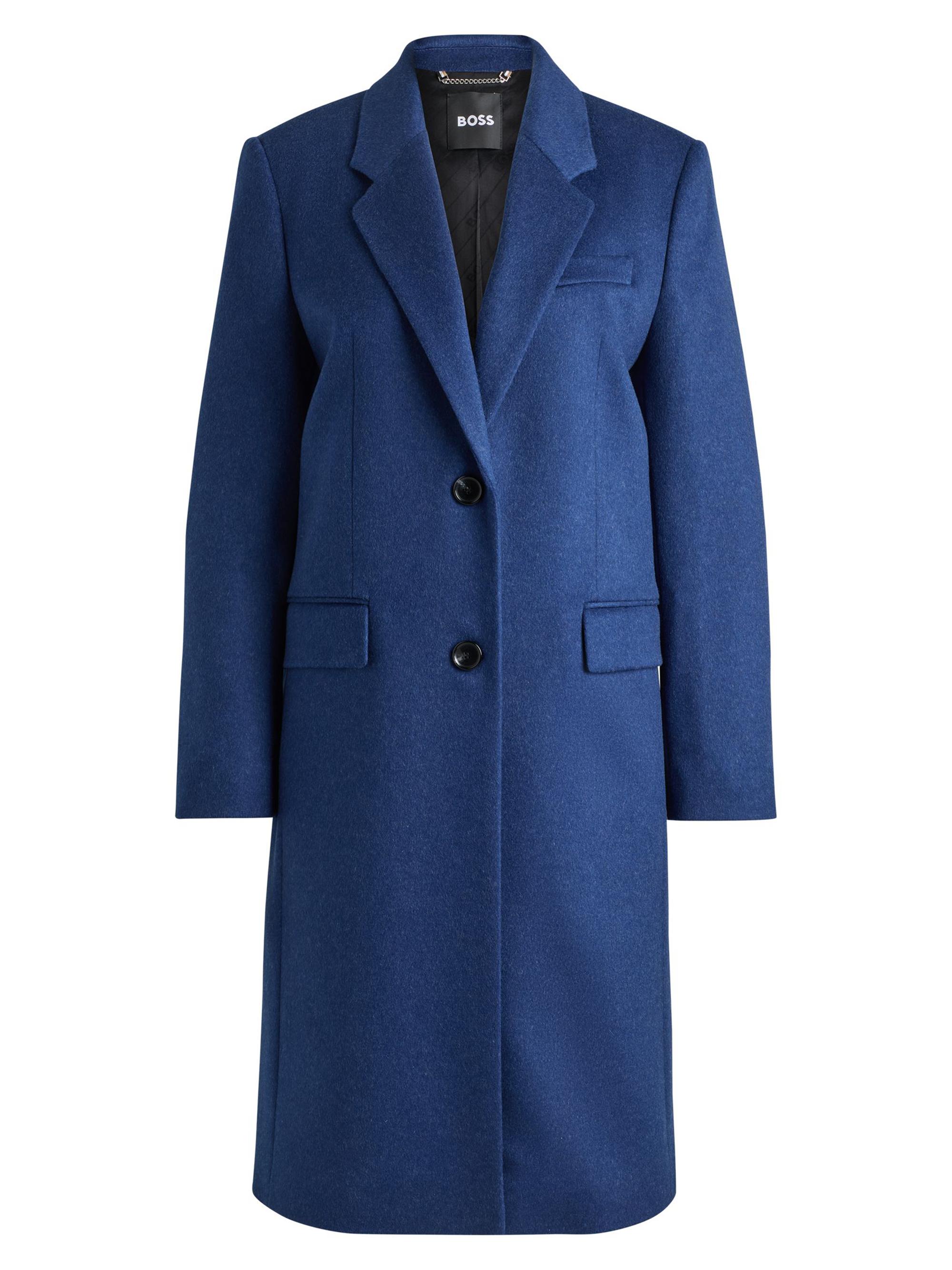 BOSS Women's Slim-Fit Business Coat - Blue