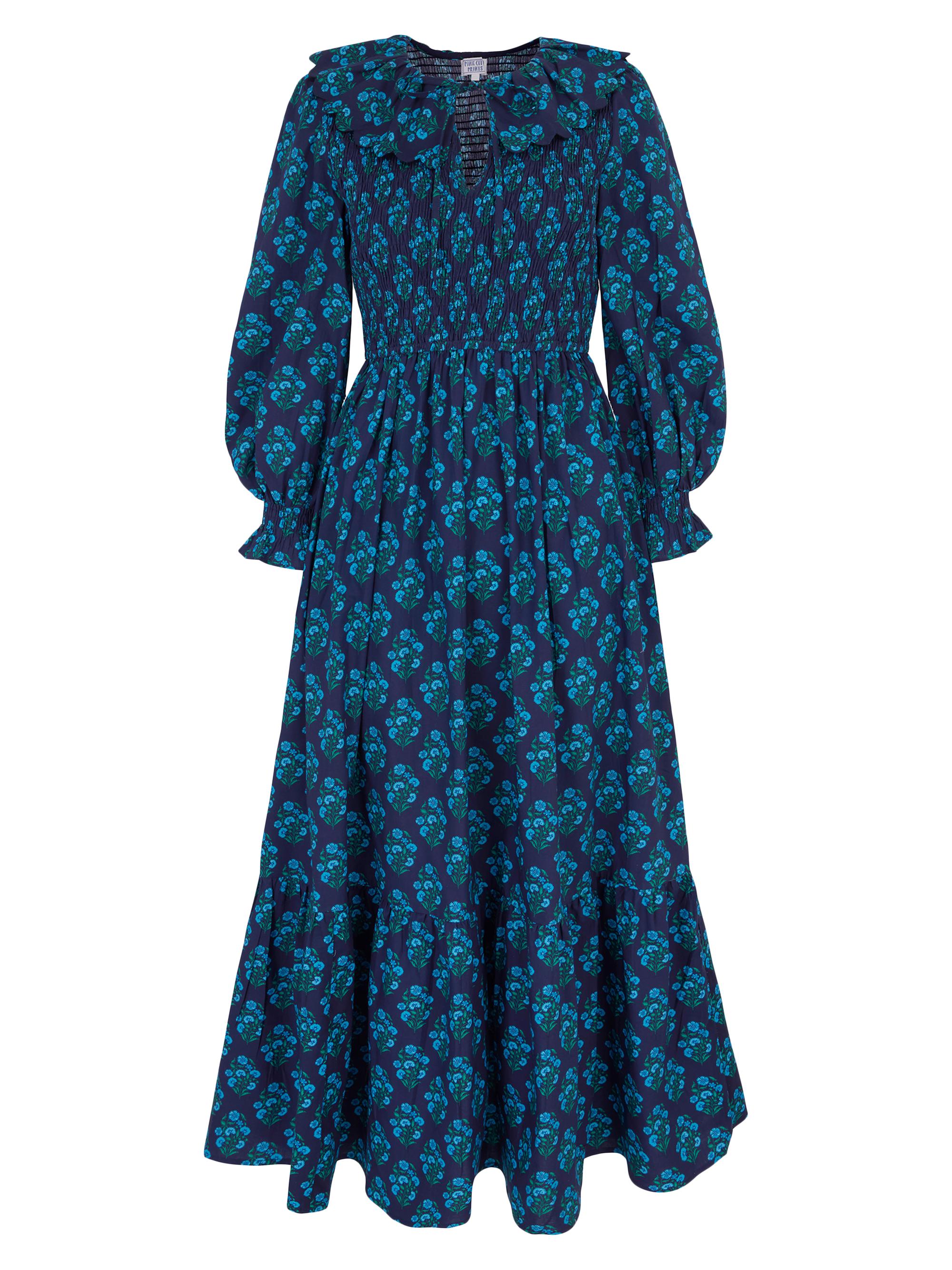 Pink City Prints Women's Night Sky Buta Rita Dress - Blue