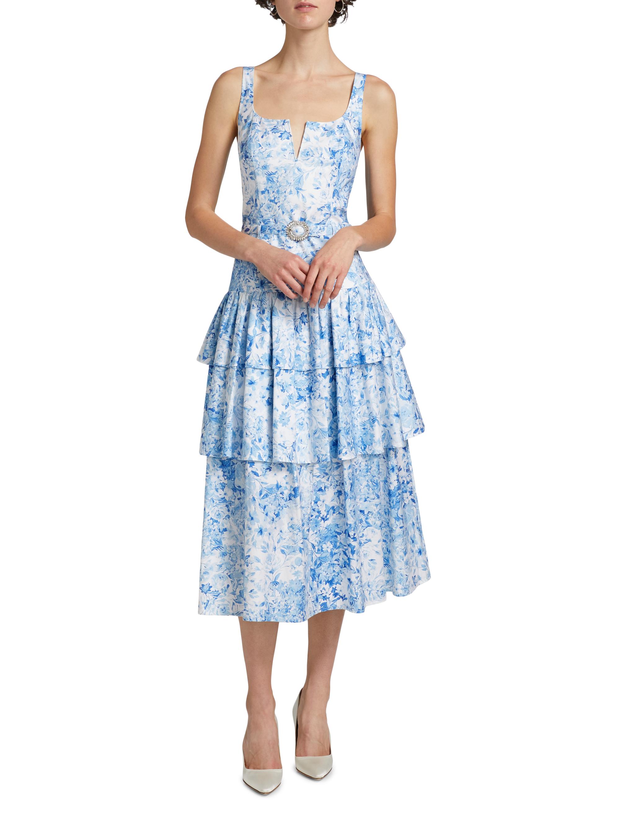 green emerald velvet dress Just Me Tie Shoulder Floral Print Lace Midi Dress