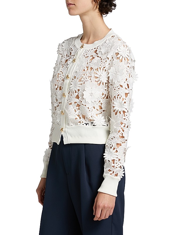 Shop Generation Love Erin 3D Guipure Lace Cardigan | Saks Shop Generation Love Erin 3D Guipure Lace Cardigan | Saks