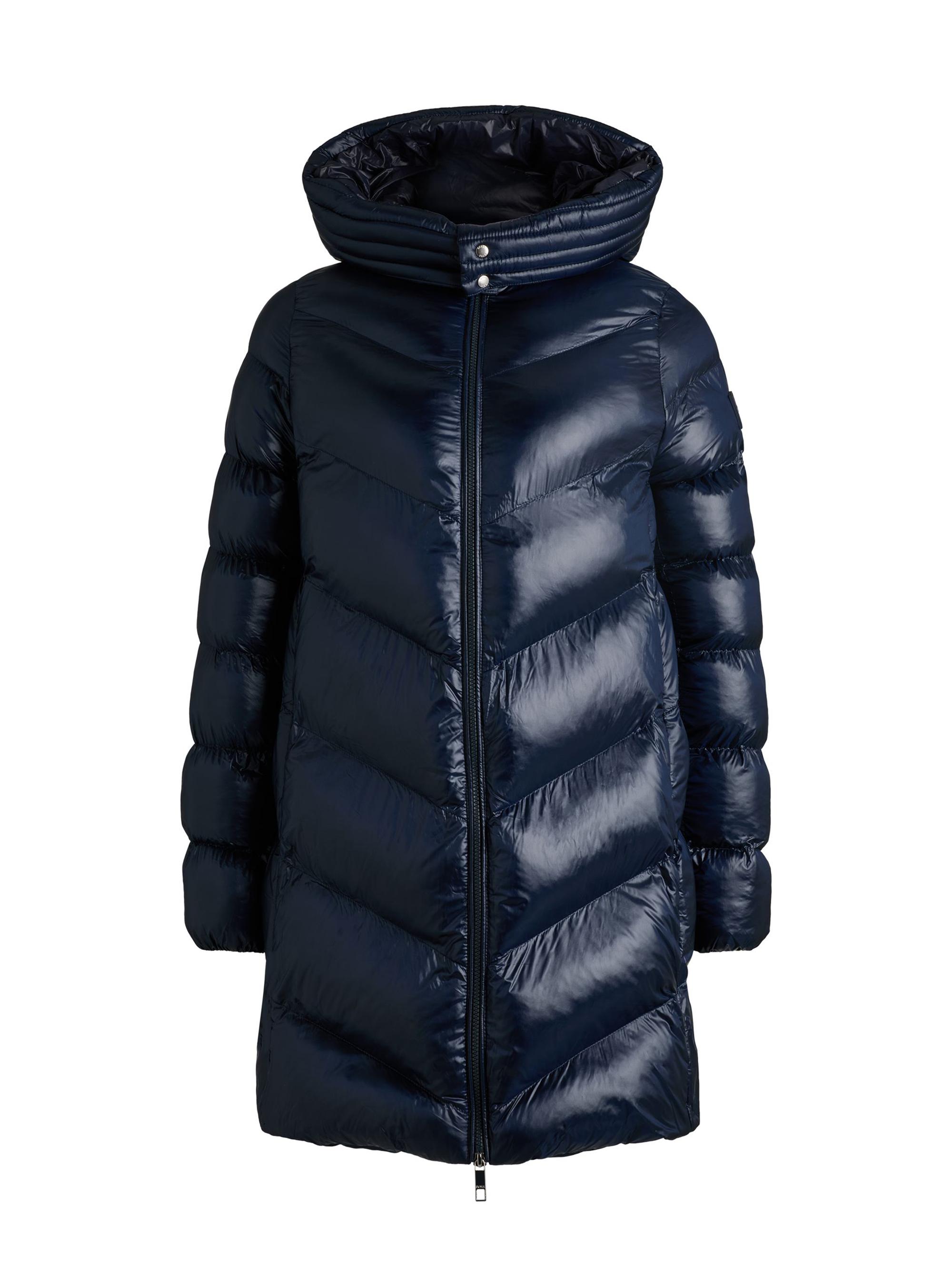 BOSS Women's Water-Repellent Padded Parka Jacket - Dark Blue