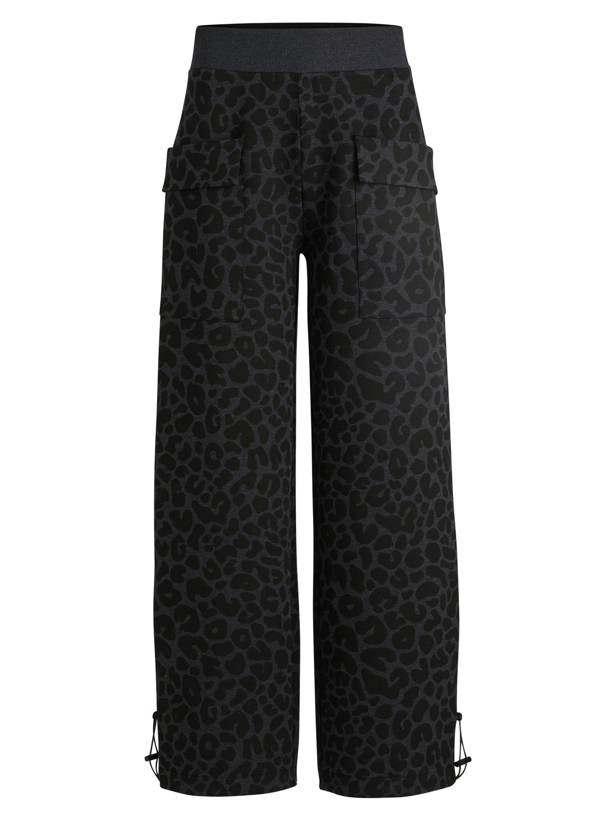 BOSS Women's Naomi x Boss Animal-Print Tracksuit Bottoms - Black