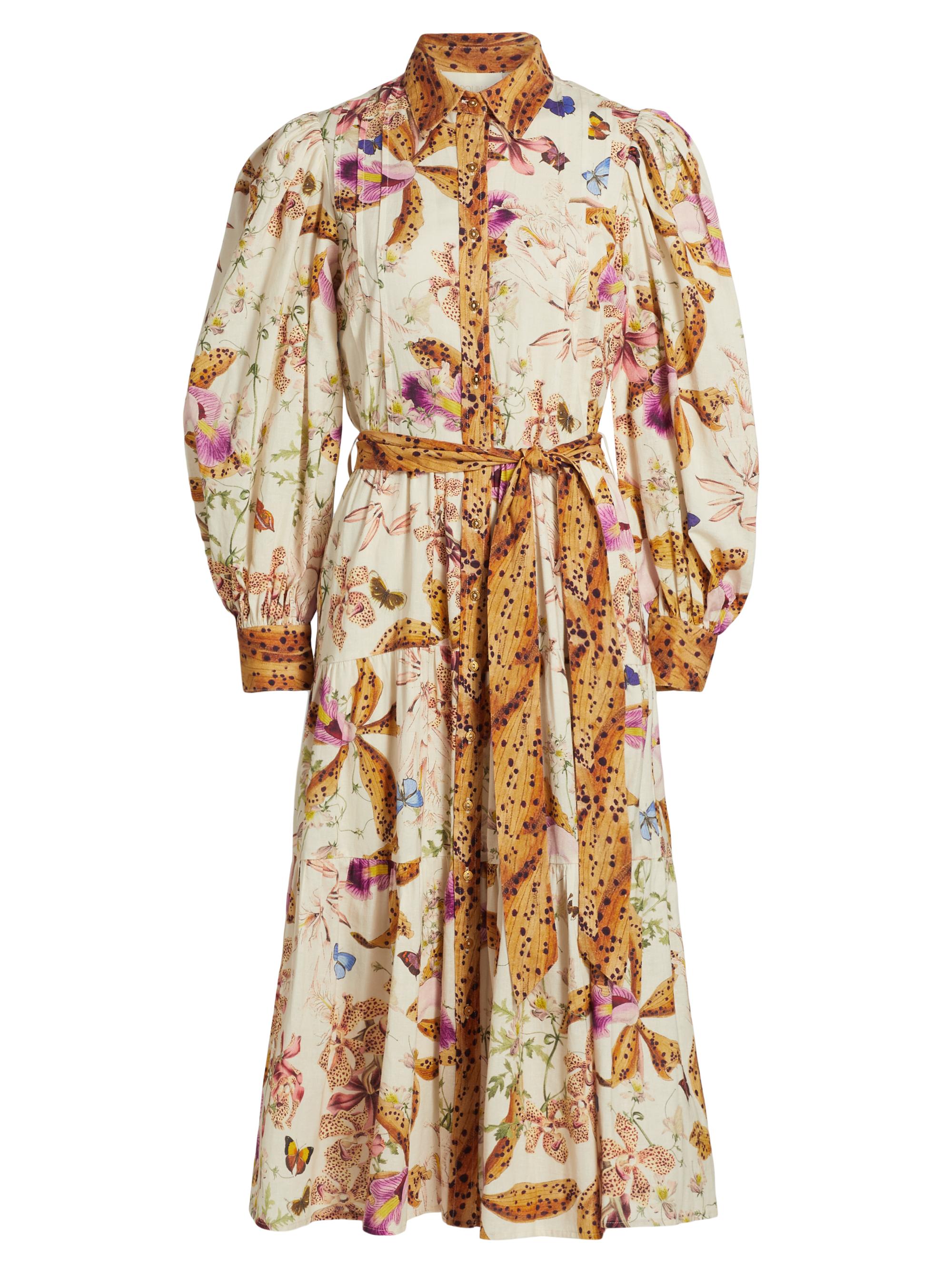 Carolina K Women's Marie Jane Floral Cotton Midi-Shirtdress - Divine Floral