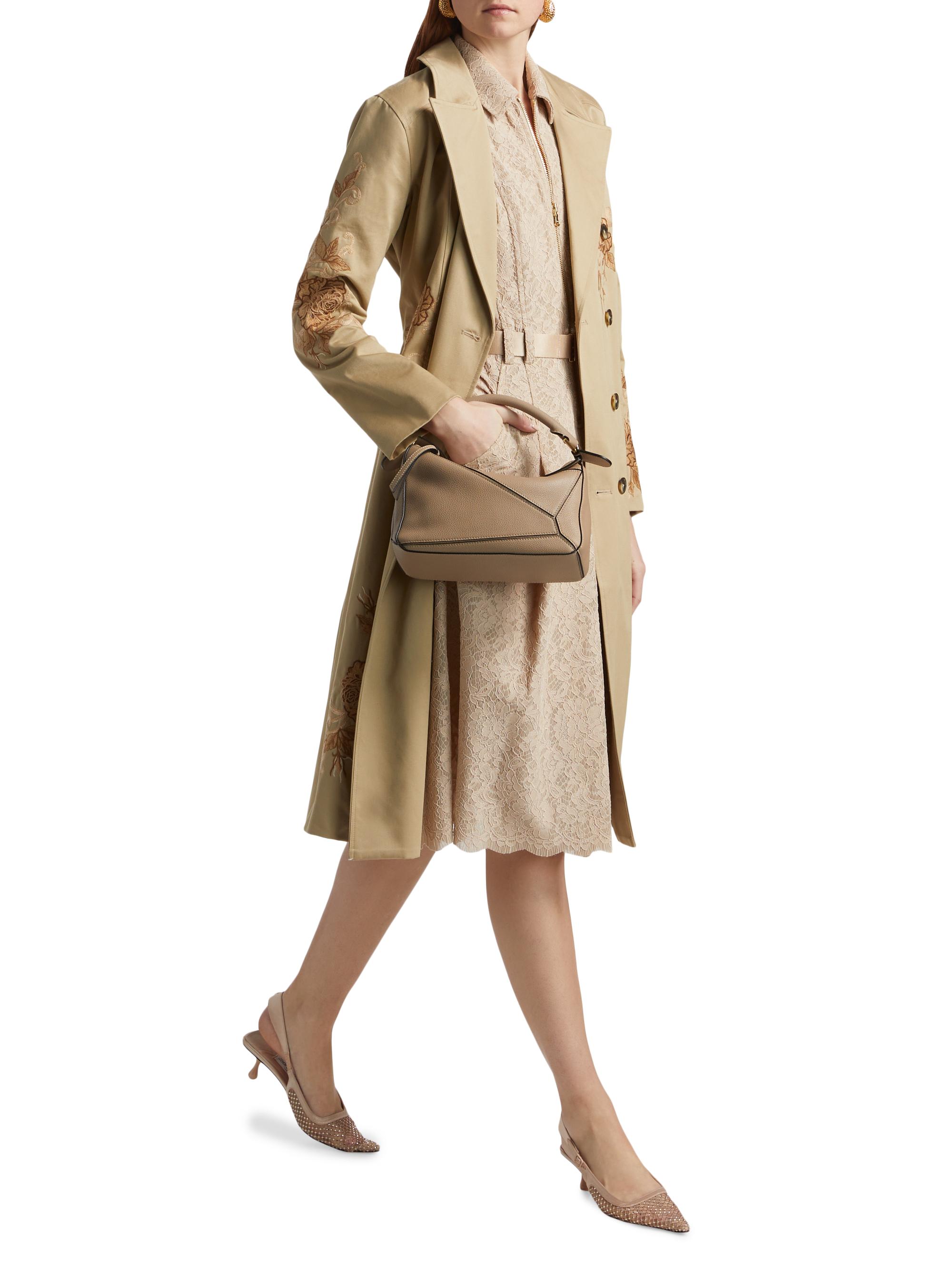 Manteau Double Boutonnage Venus Taille L - Neuf Avec Imperfection (bas Manquant), Couleur Beige