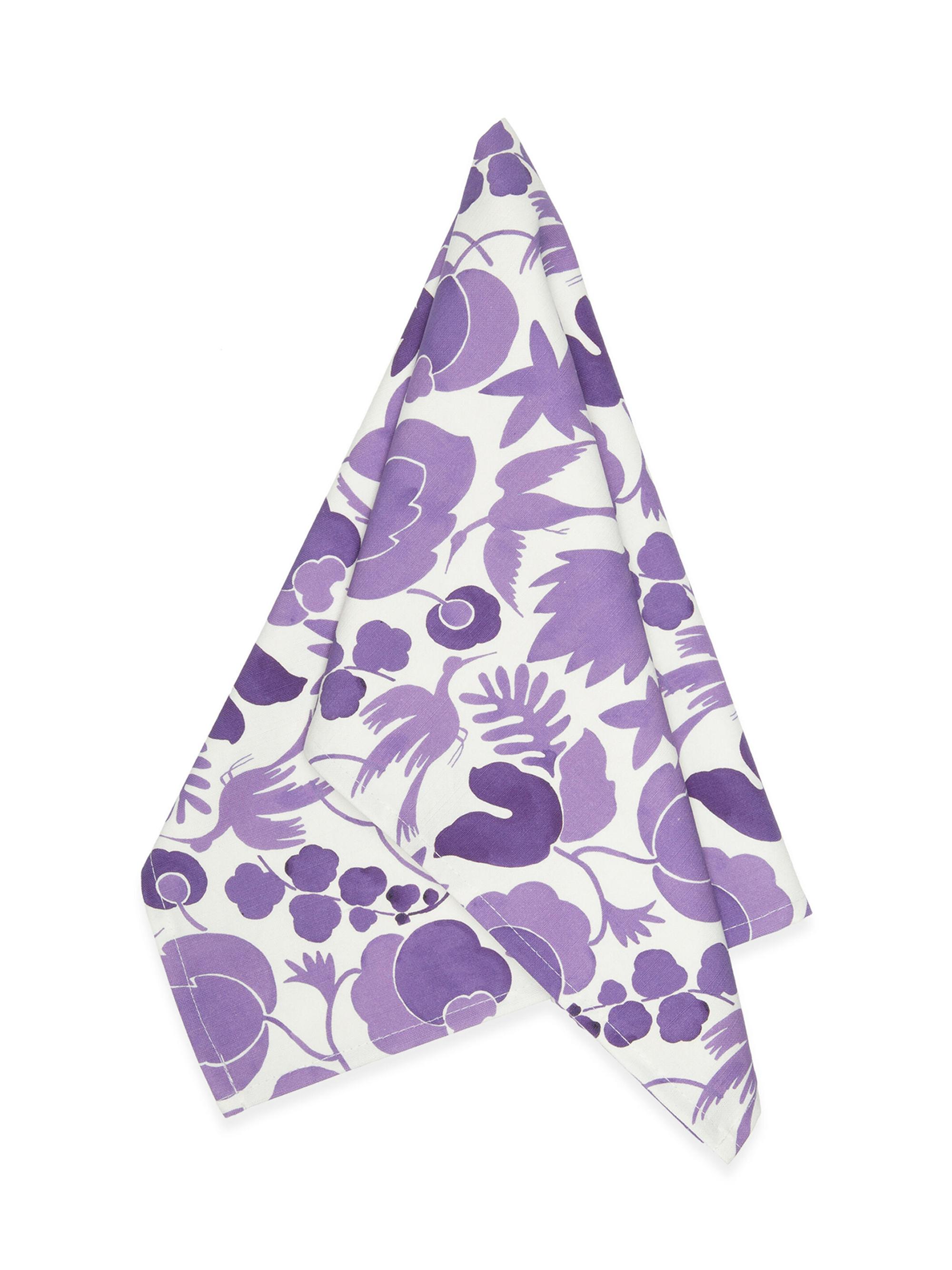 La DoubleJ Dishtowel - Wildbird Viola Purple