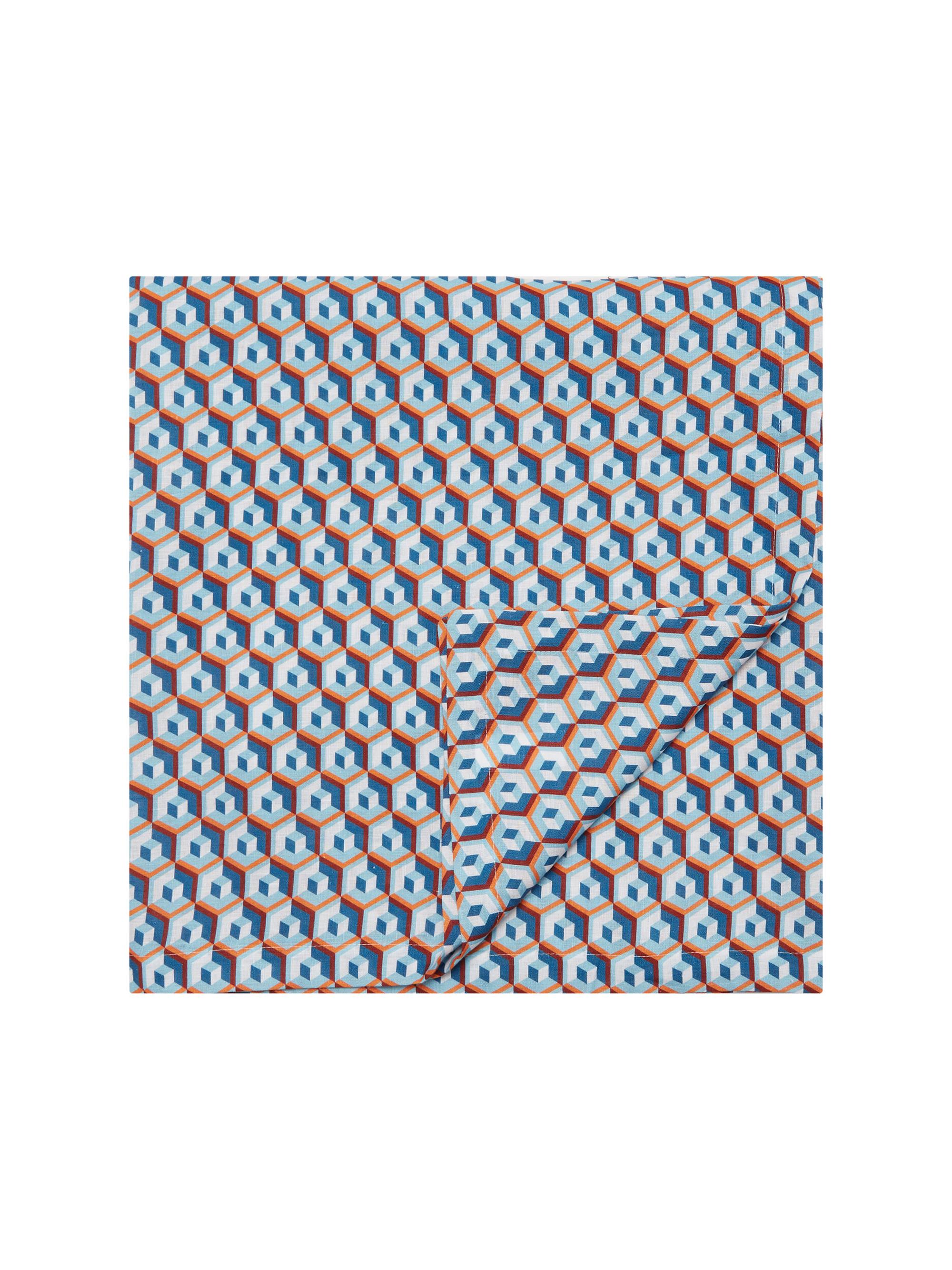 La DoubleJ Medium Tablecloth (71''x 110'') - Cubi Blue