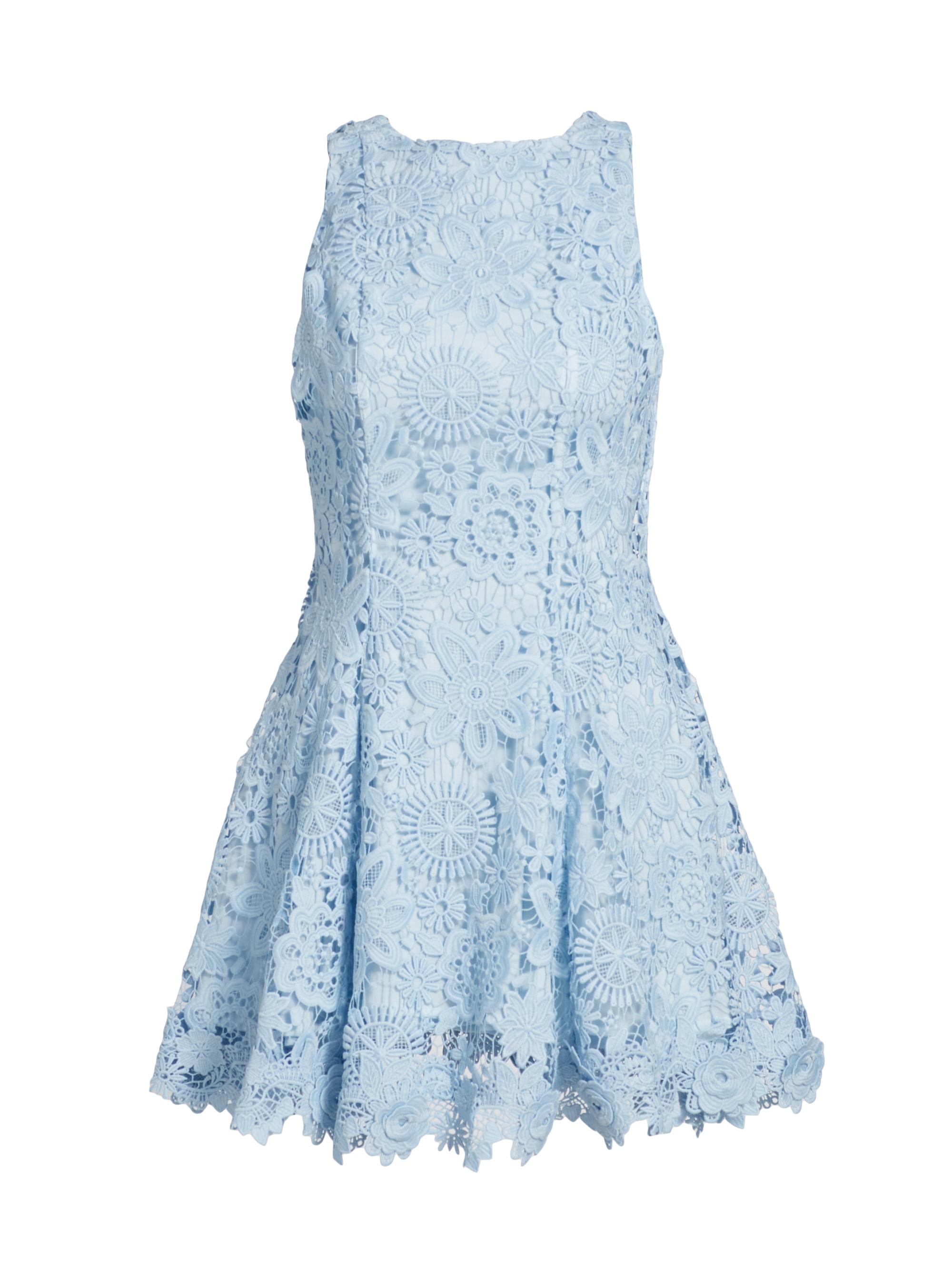 Waimari Women's Flor Del Viento Mila Lace Minidress - Sky