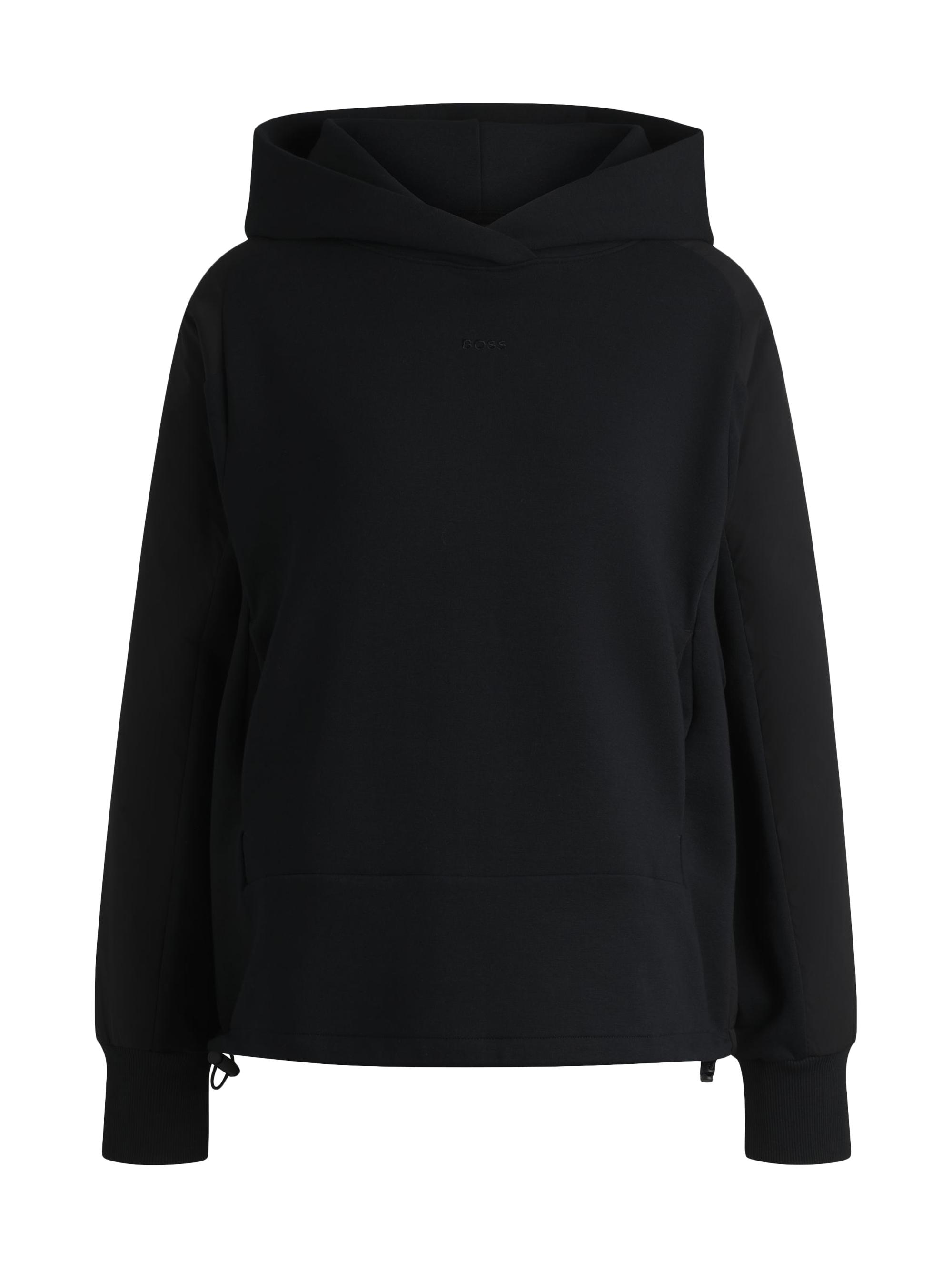 BOSS Women's Hoodie with Embroidered Logo - Black
