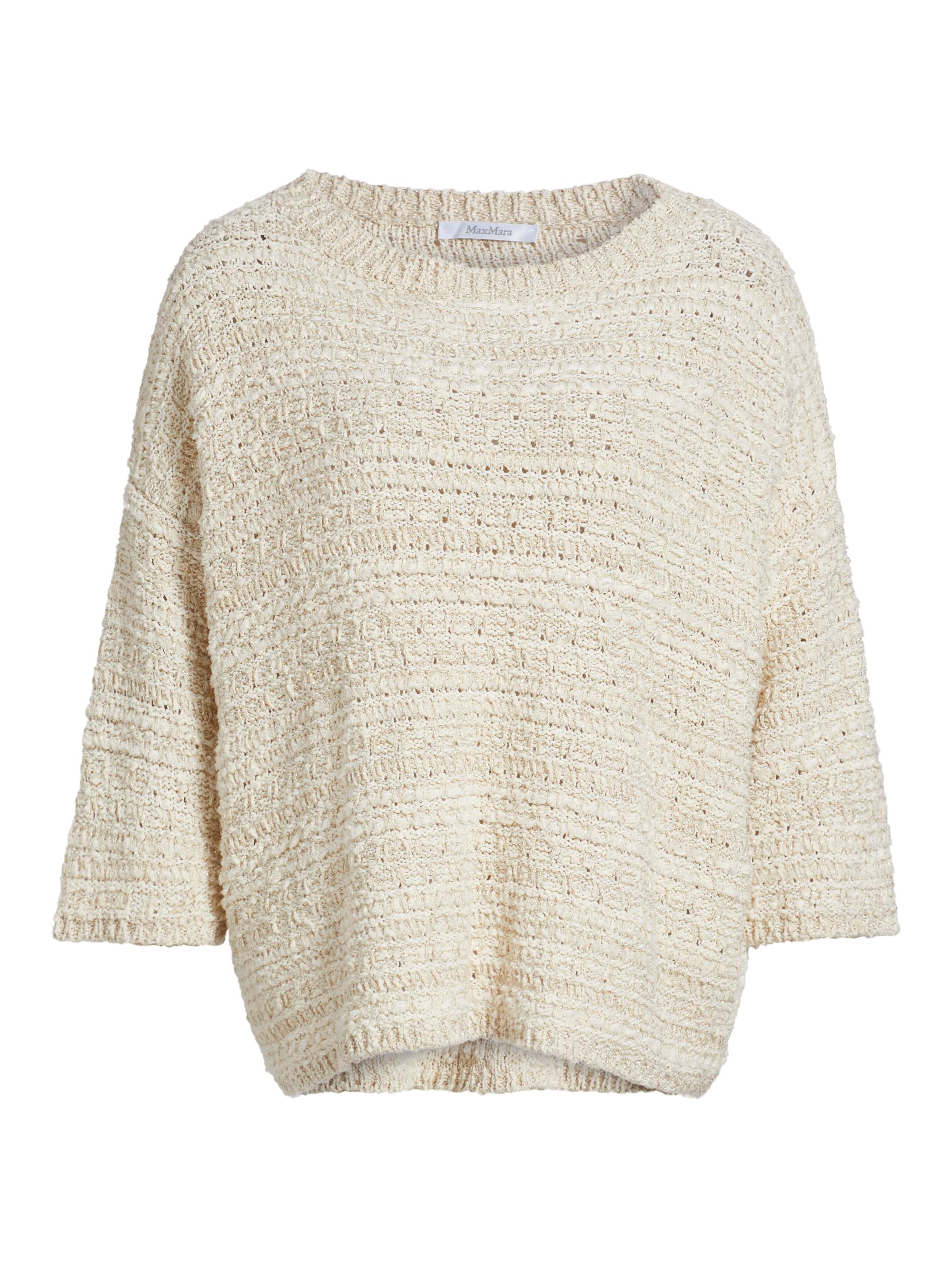 Max Mara Women's Arda Metallic Knit Cotton-Blend Sweater -