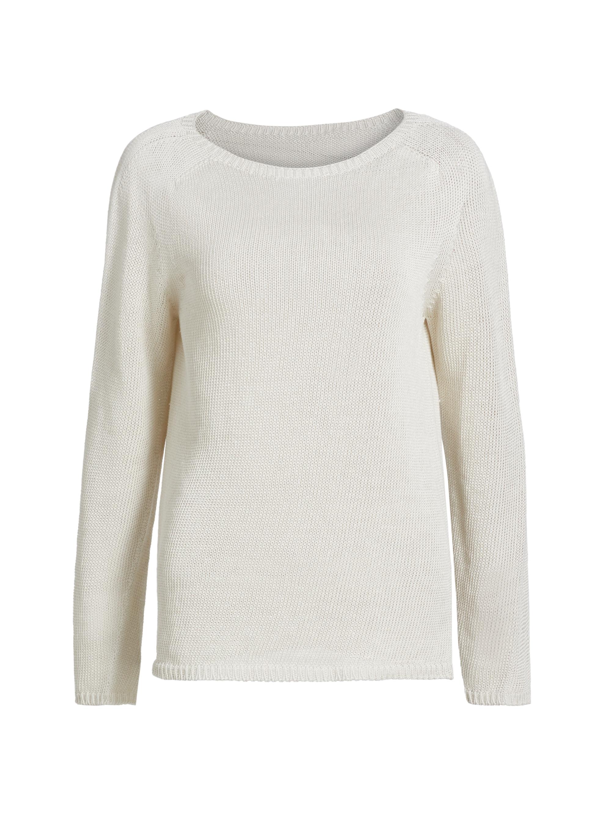 Max Mara Women's Giolino Linen Sweater - Ecru