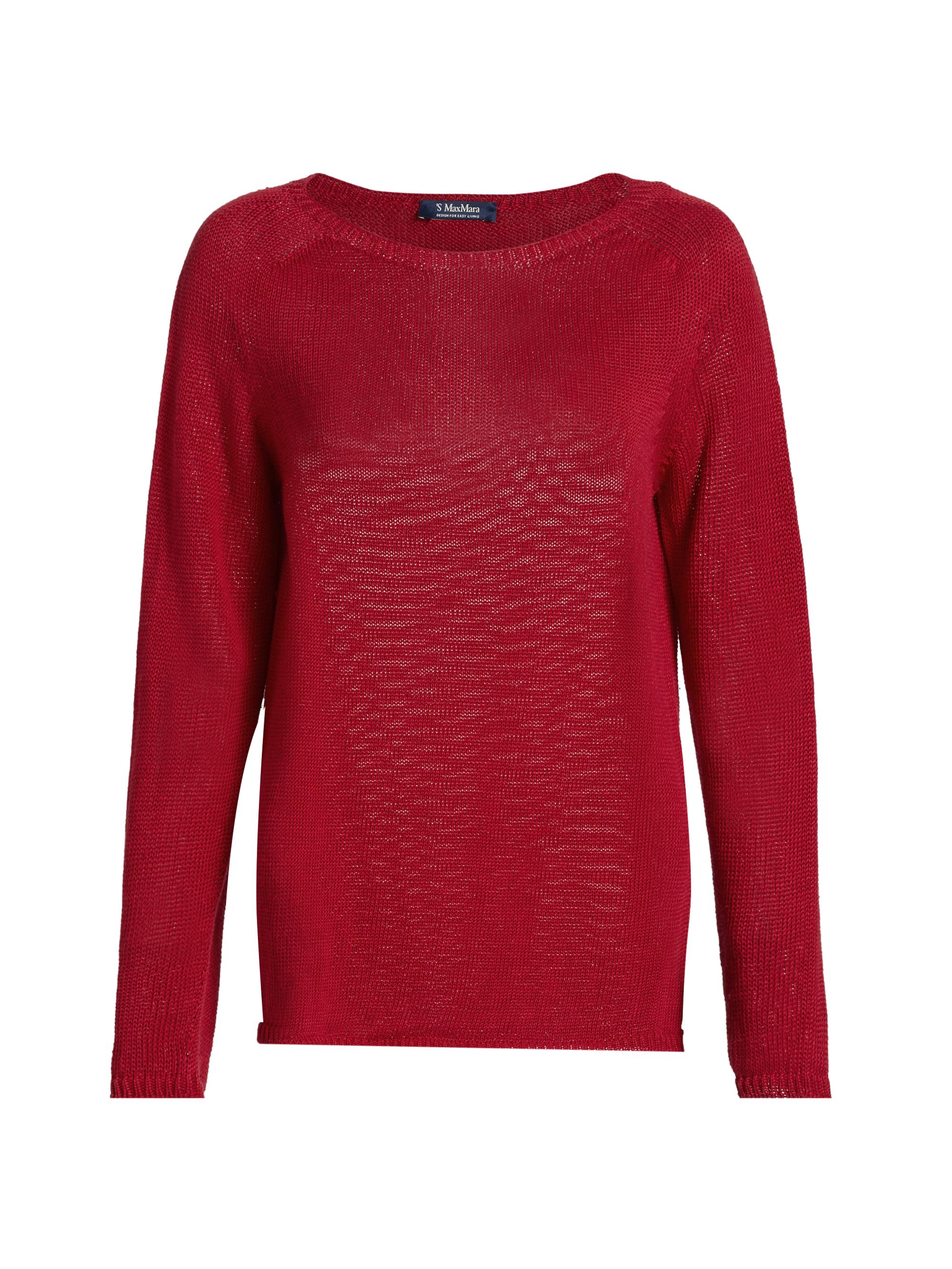 Max Mara Women's Giolino Linen Sweater - Red
