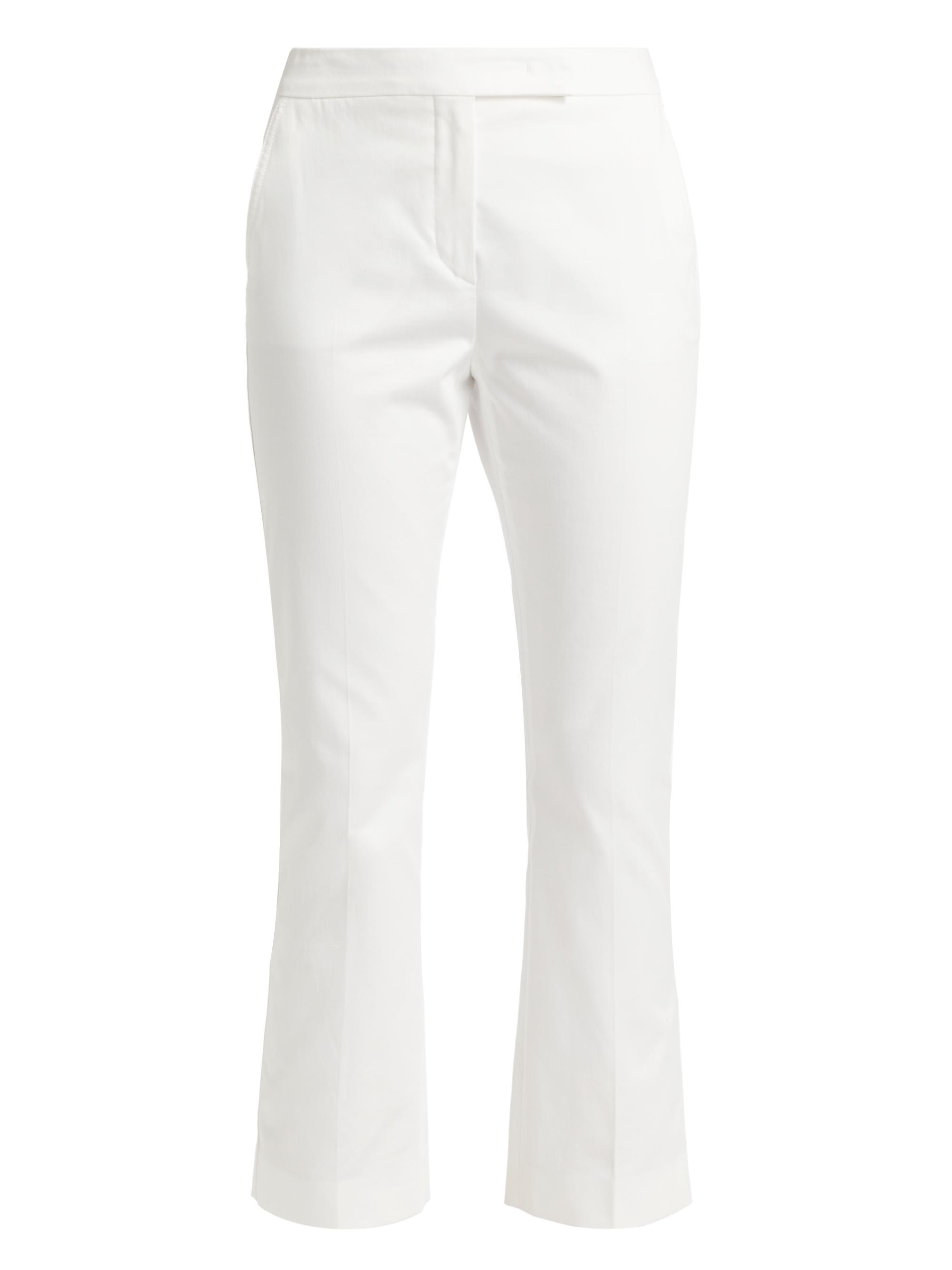 Max Mara Women's Okra Stretch Cotton Pants - White