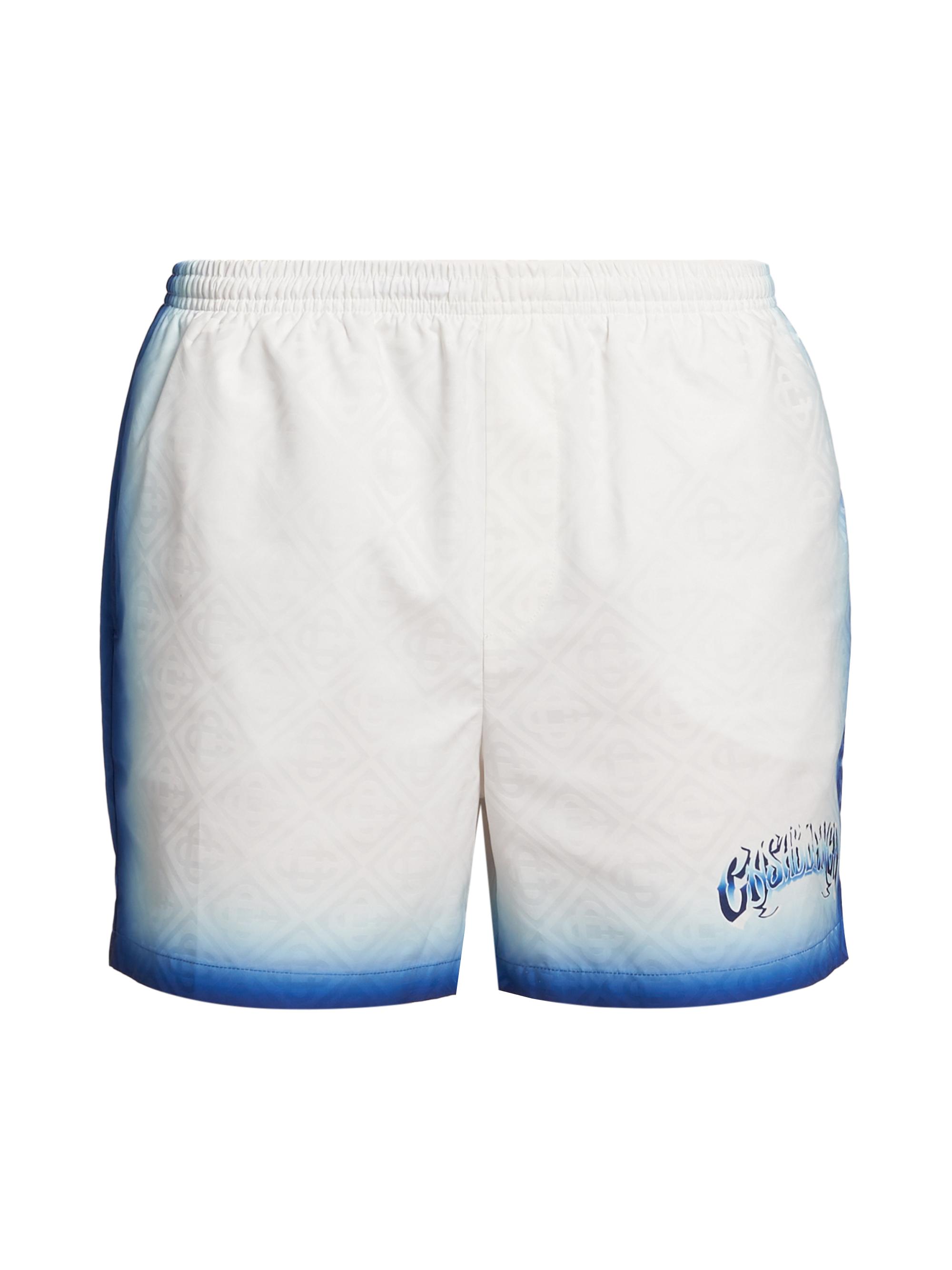 Casablanca Men's Jacquard Monogram Swim Shorts - Blue Fade