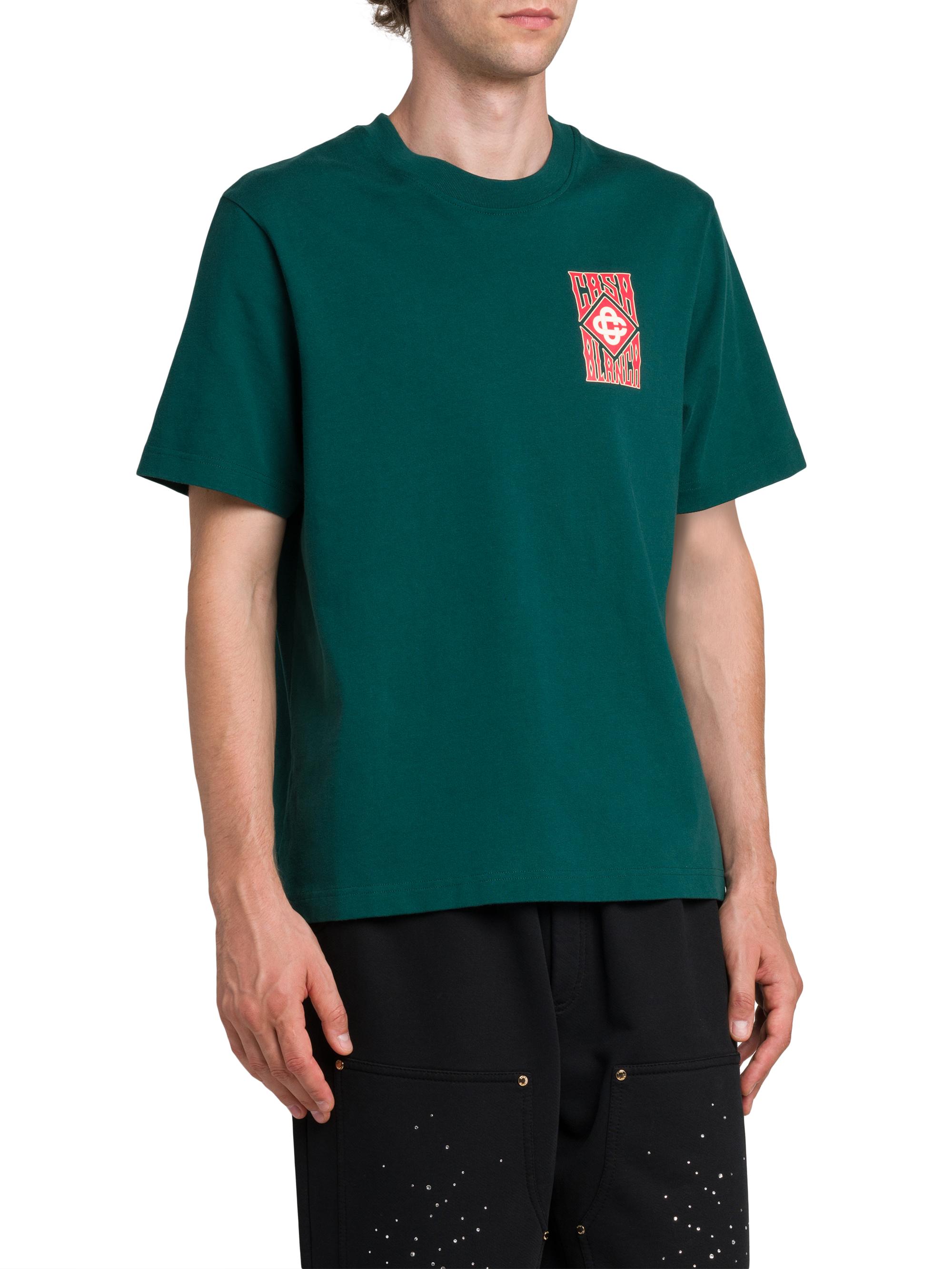 Casablanca Gothic Stacked Logo Screen-Printed T-Shirt | Saks