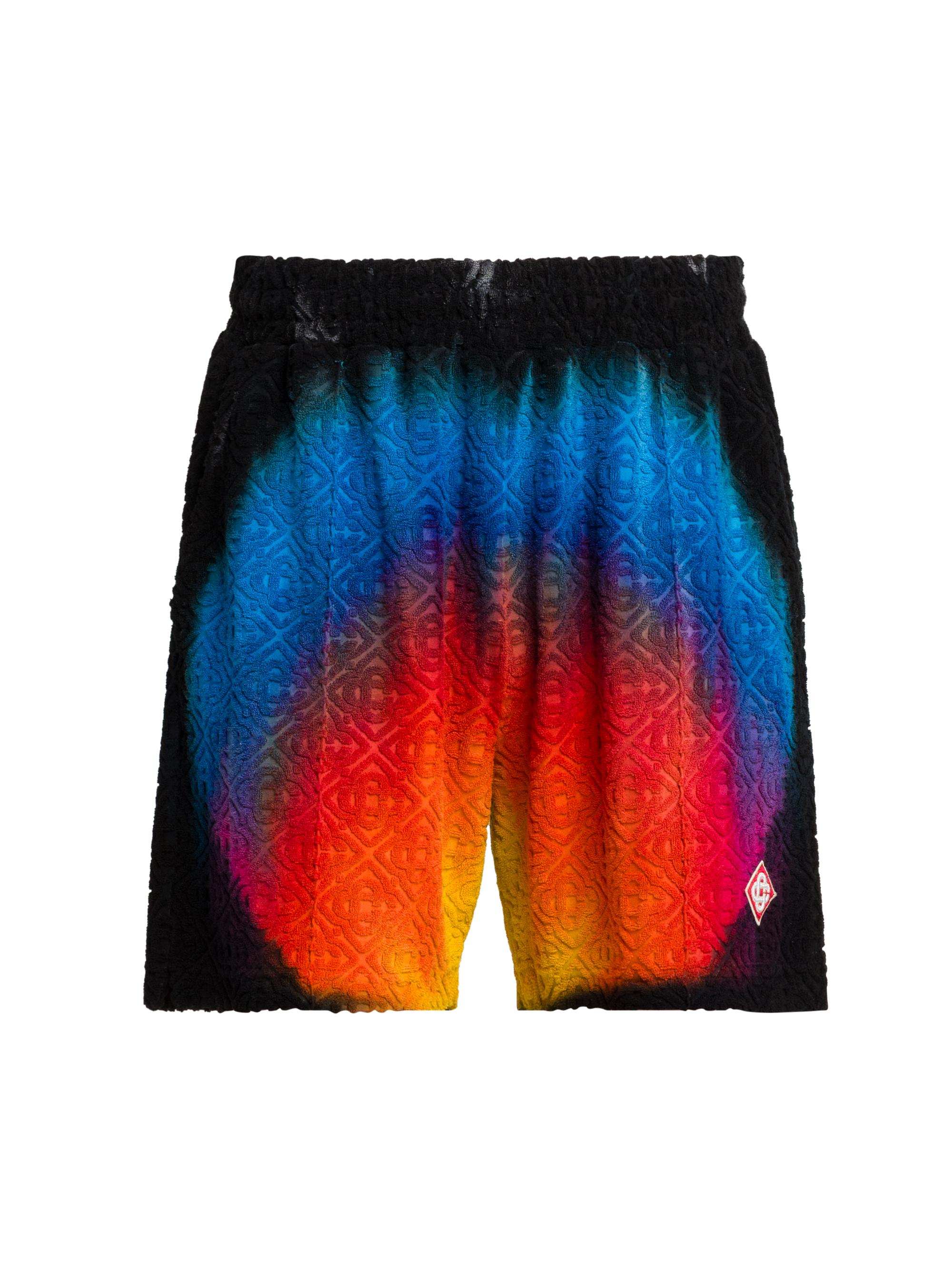 Casablanca Men's Jacquard Monogram Shorts - Tie Dye