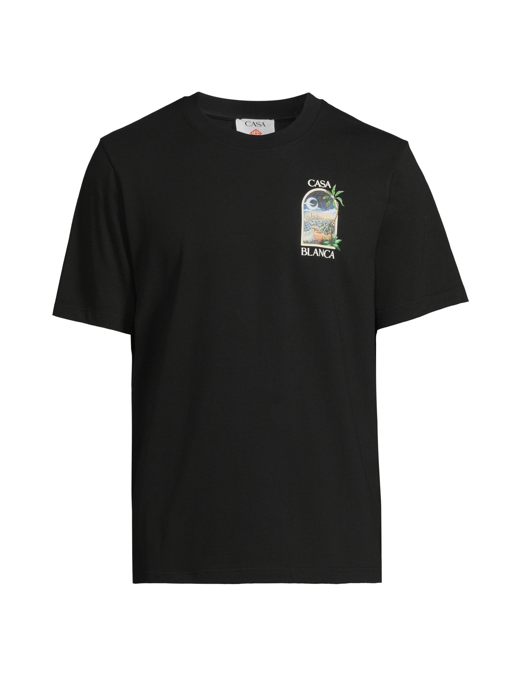 Casablanca Tシャツ Casablanca☆平野紫耀さん着用 BLACK Leaning Column Tシャツ