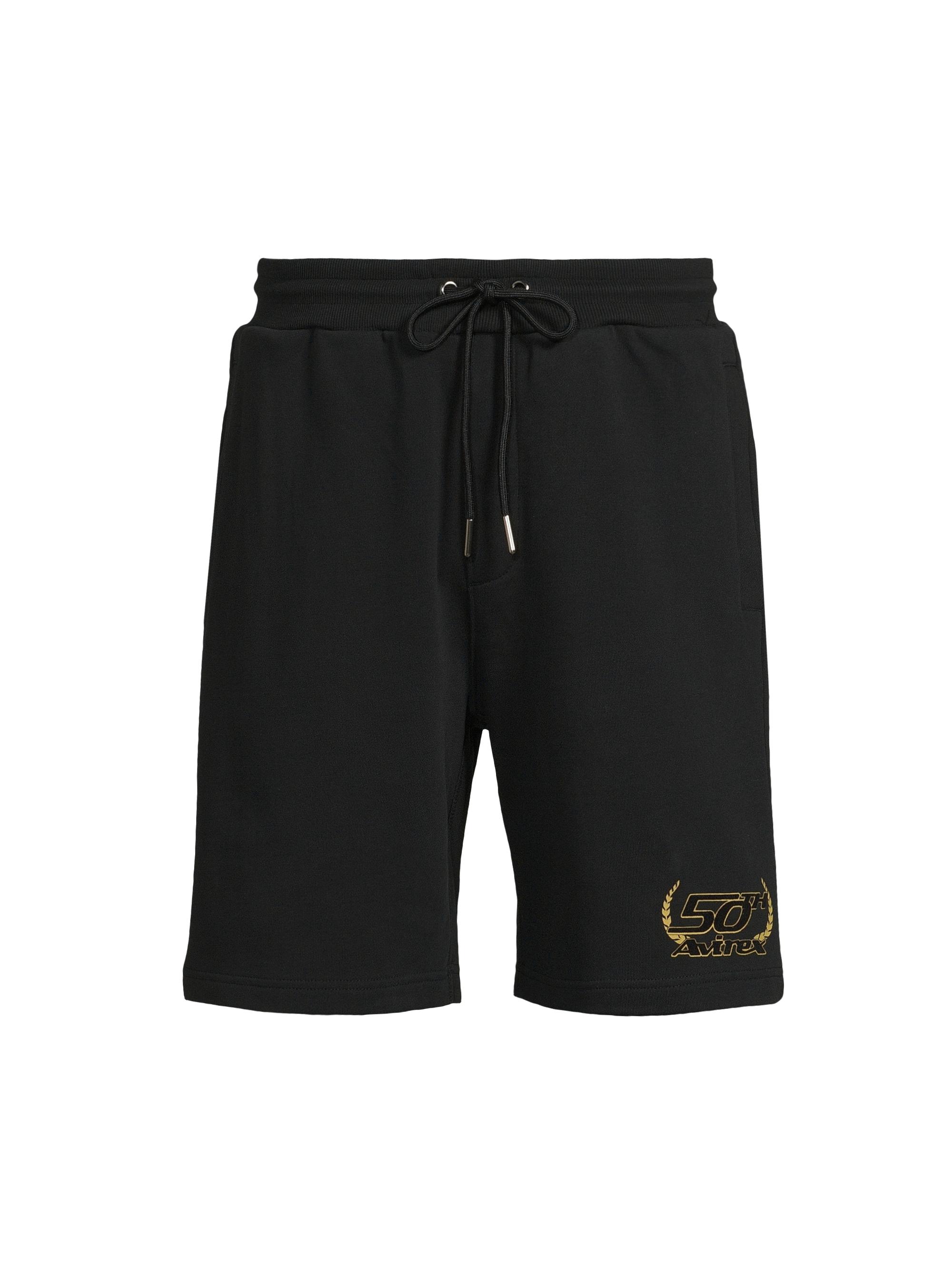 Avirex Men's 50th Anniversary Cotton Shorts - Black