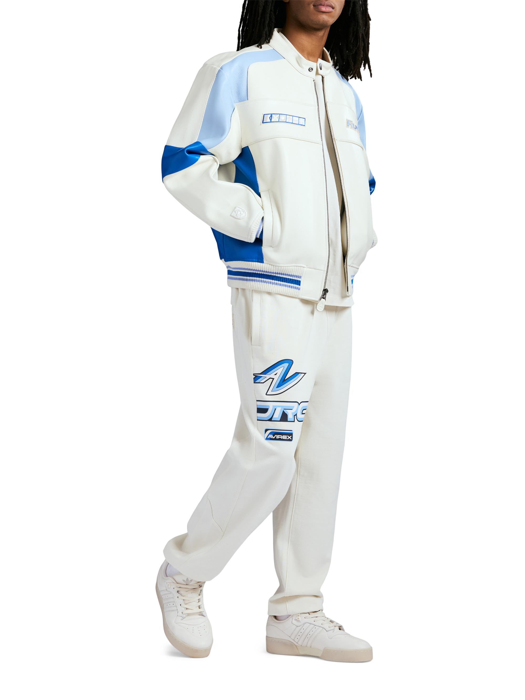 Avirex Off-Shore Leather Racing Jacket | Saks Fifth Avenue