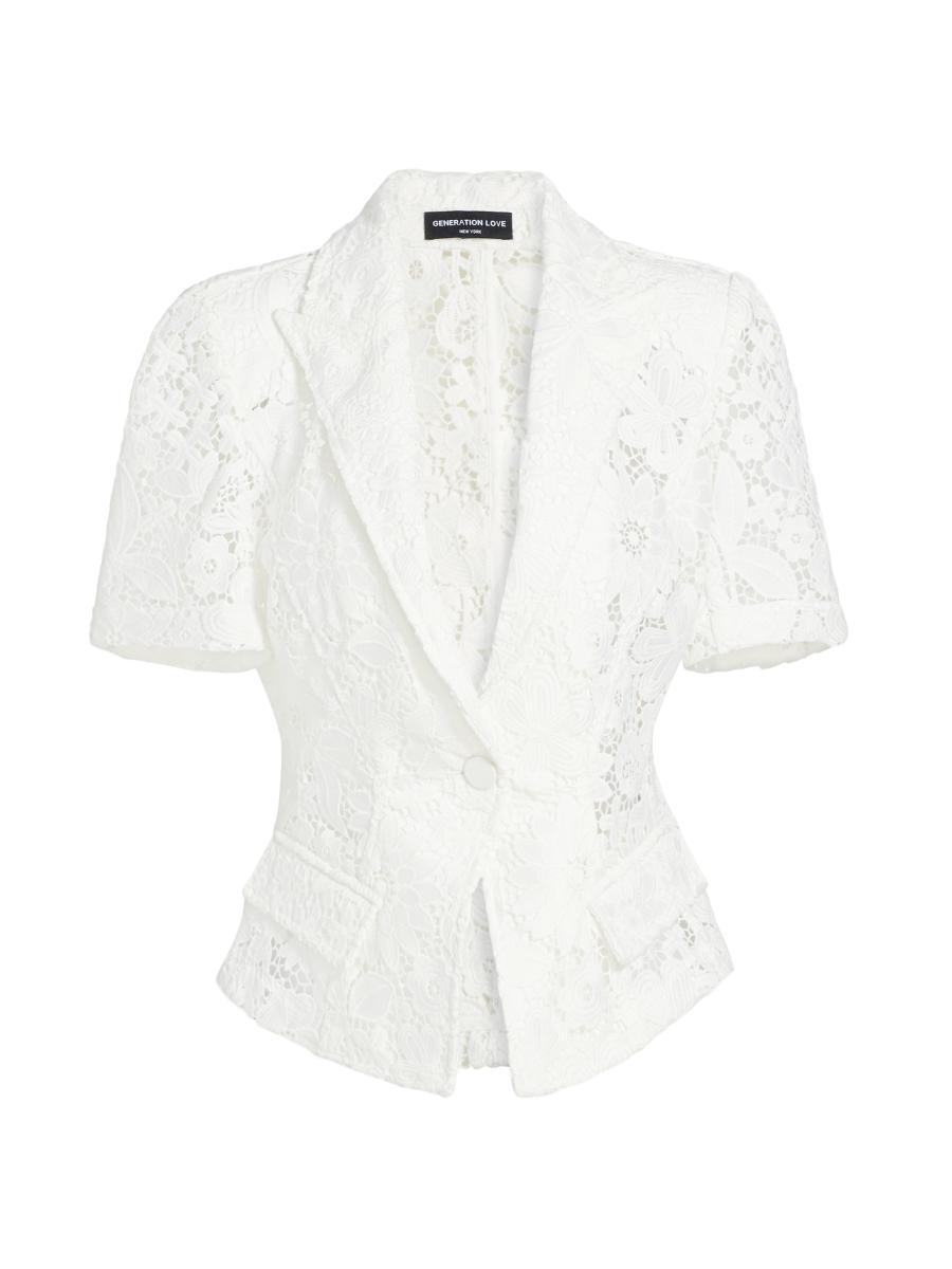 【WOOHWA】CLASSIC LACE BLAZER H24_SALOMELACEMINISKIRT_BK_ARL