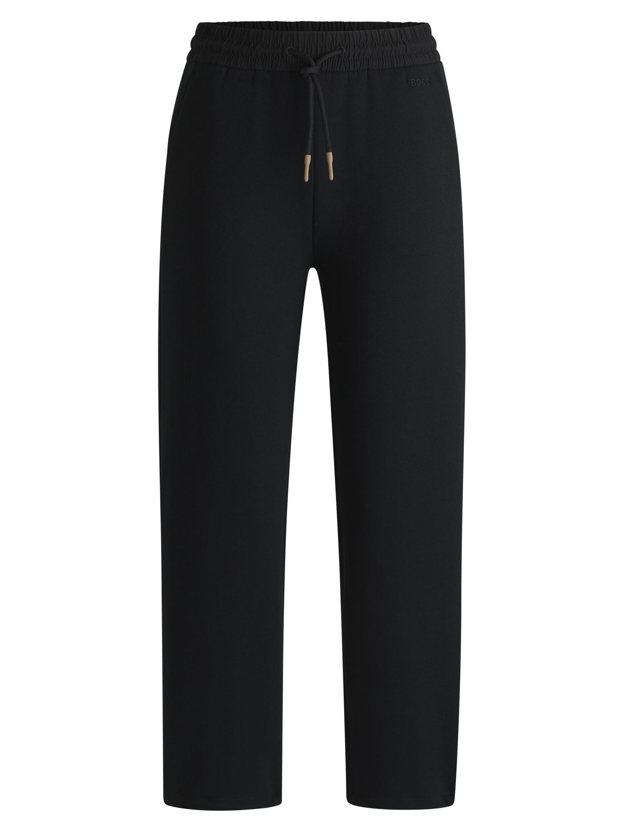 BOSS Women's Tracksuit Bottoms with Adjustable Hems - Black